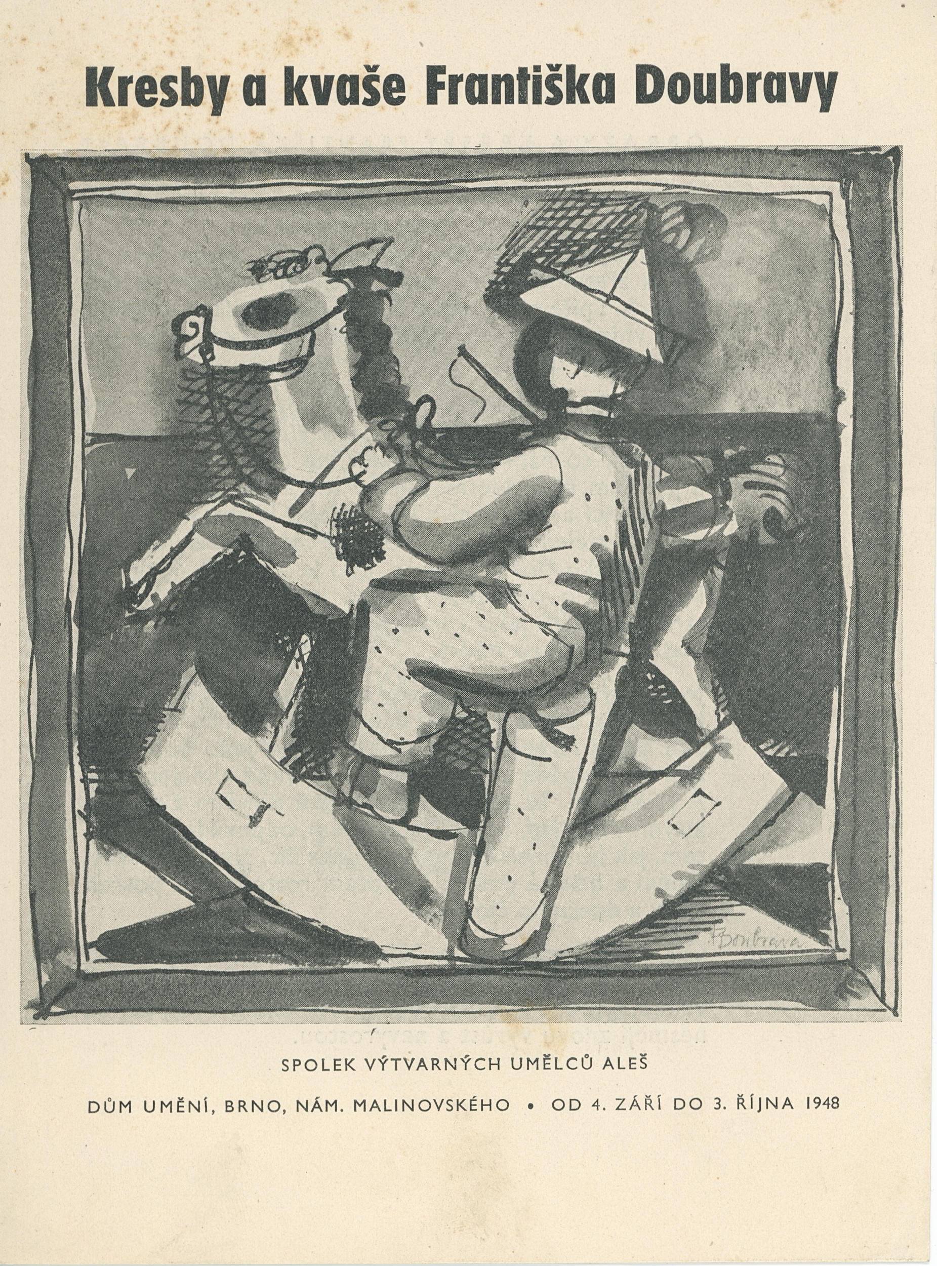 Kresby a&nbsp;kvaše Františka Doubravy