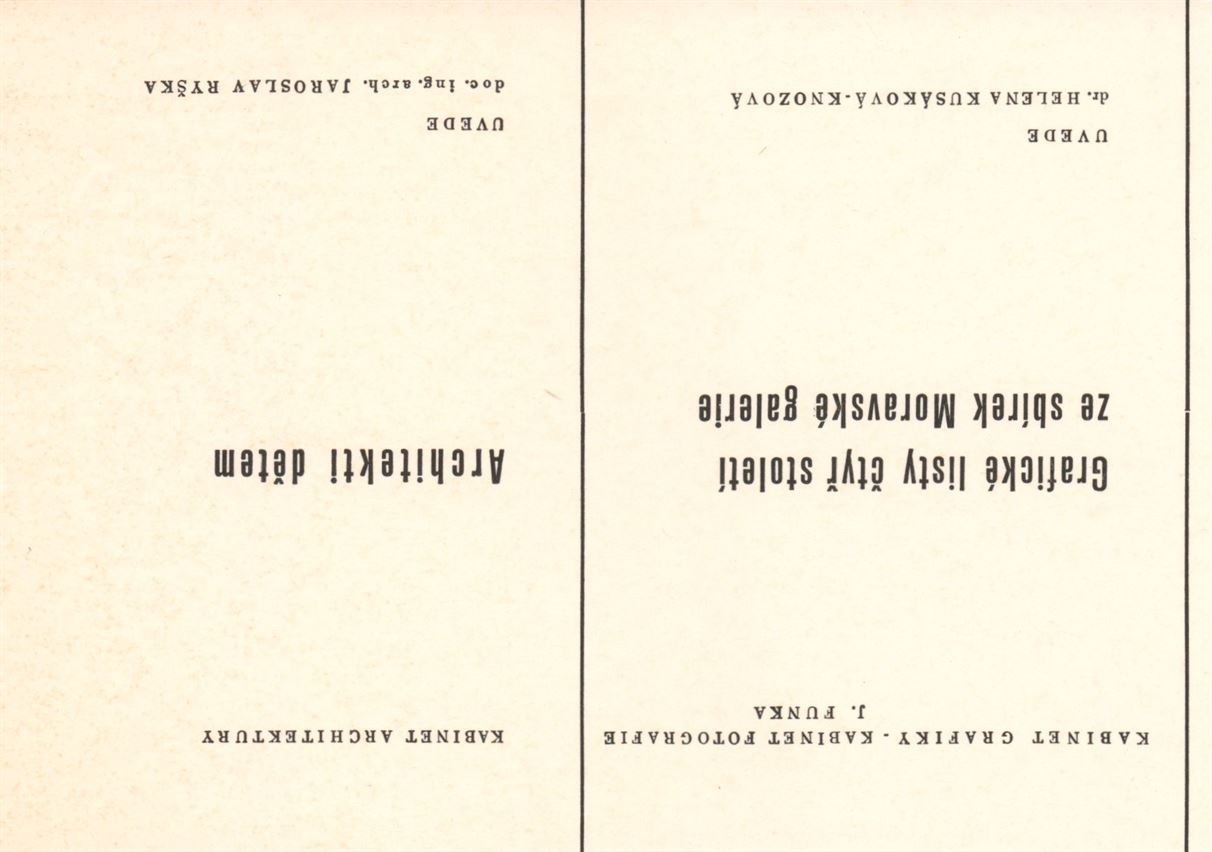 Grafické listy čtyř století ze sbírek MG v Brně