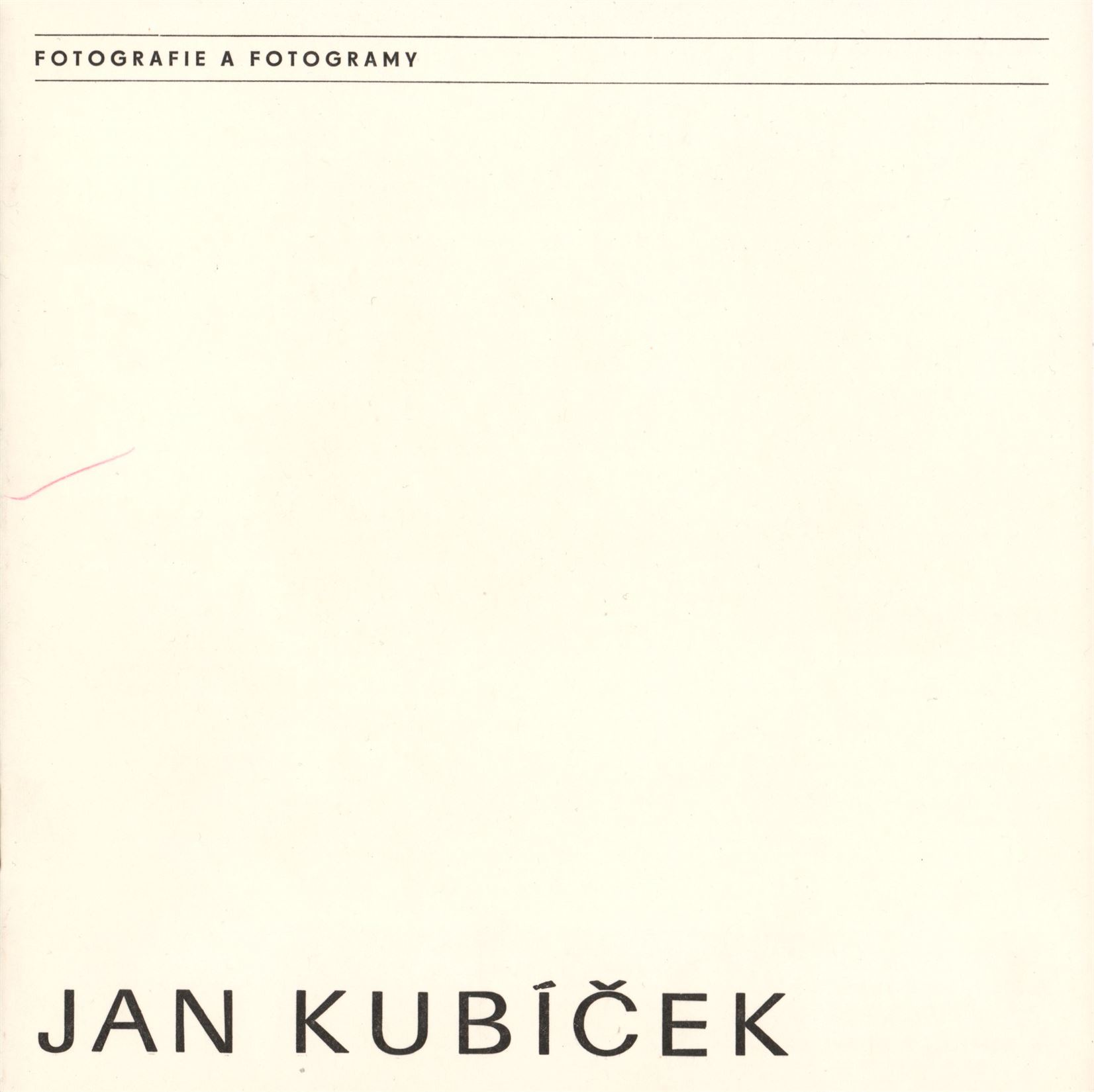 Jan Kubíček – fotografie a fotogramy