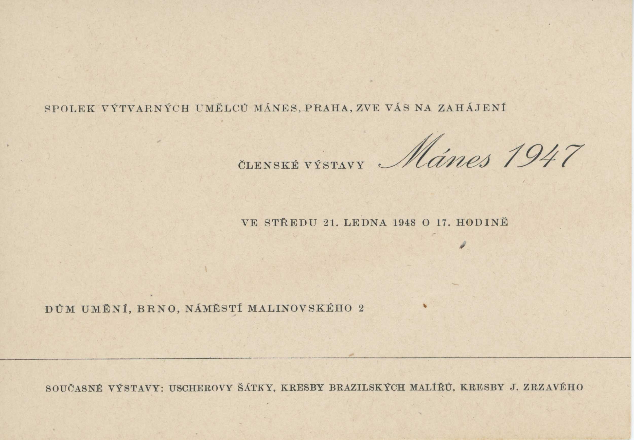 Členská výstava SVU Mánes