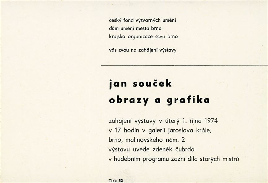 Jan Souček – obrazy a&nbsp;grafika