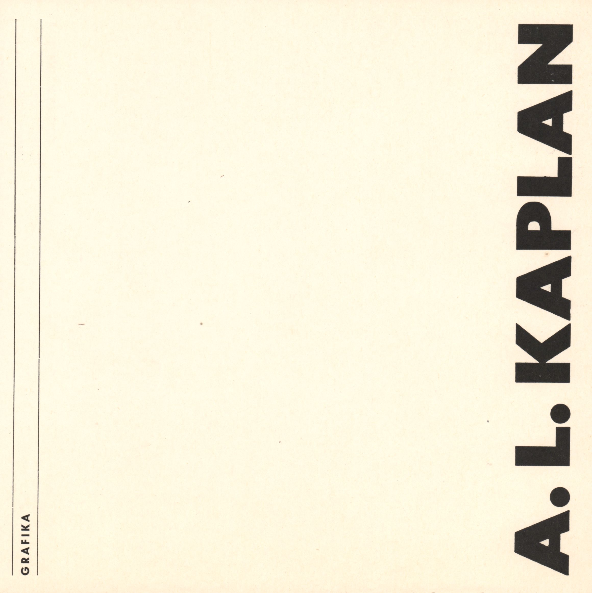 Anatolij Lvovič Kaplan (SSSR) – grafika