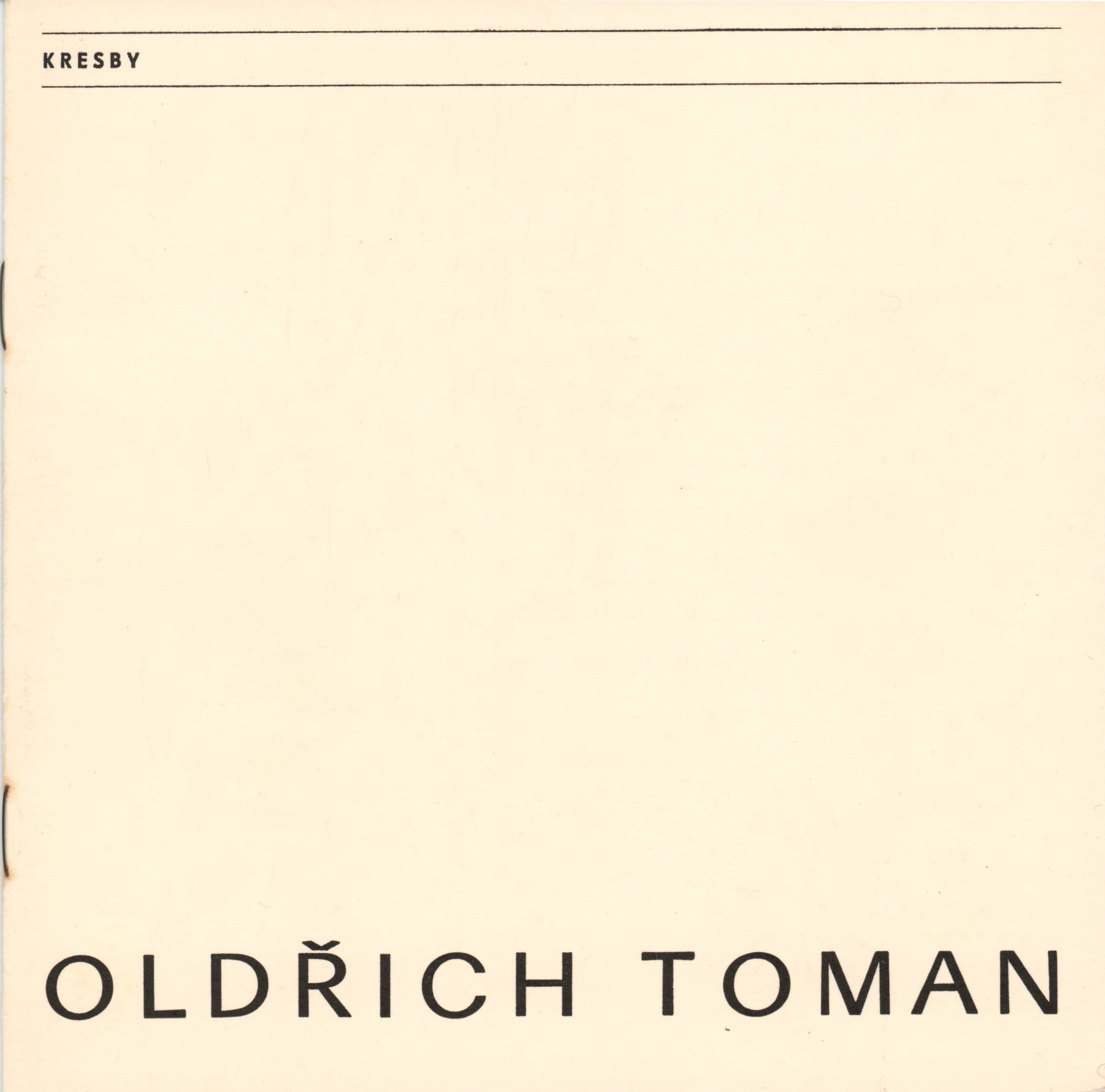 Oldřich Toman – kresby
