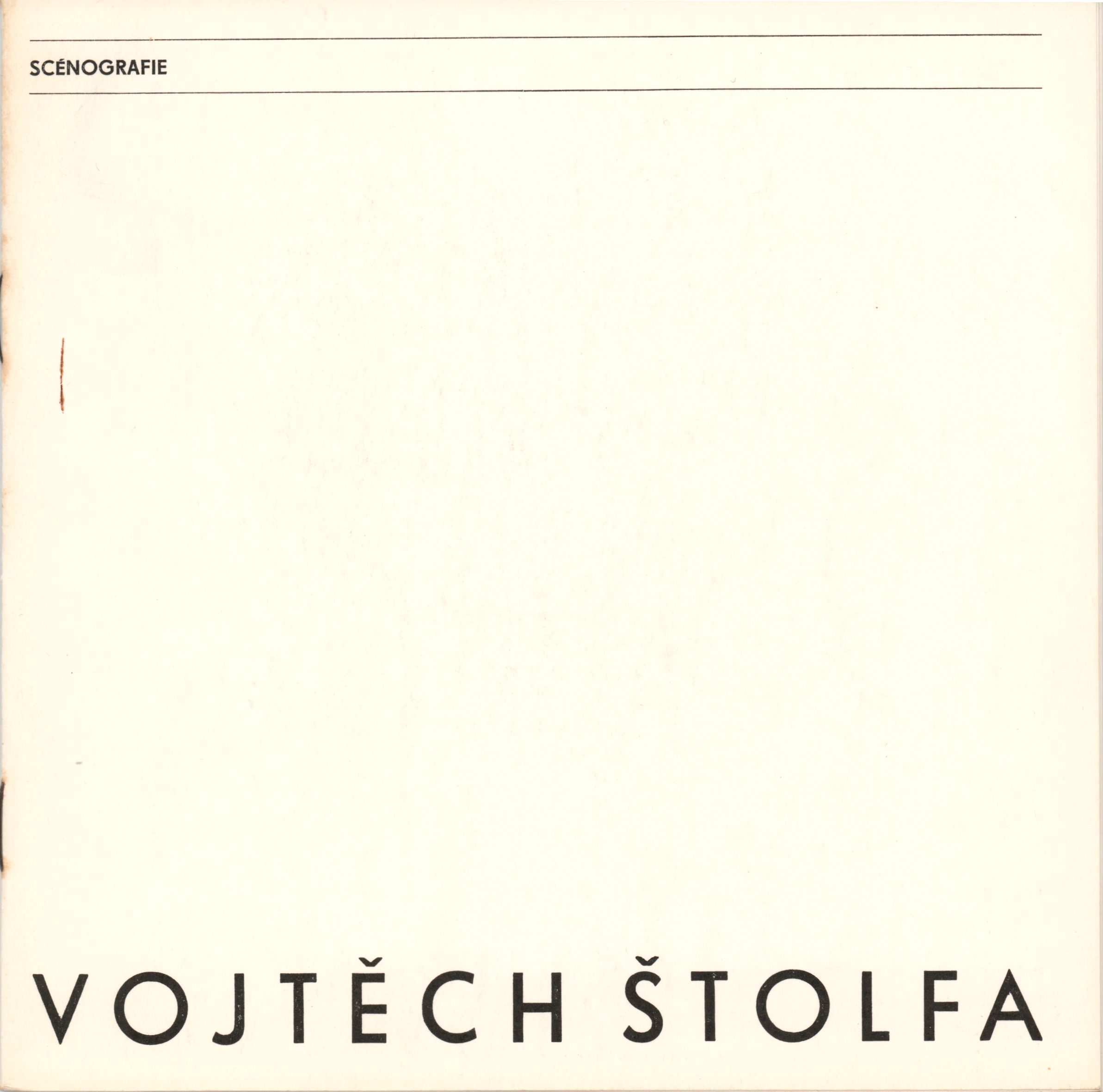 Vojtěch Štolfa – scénografie