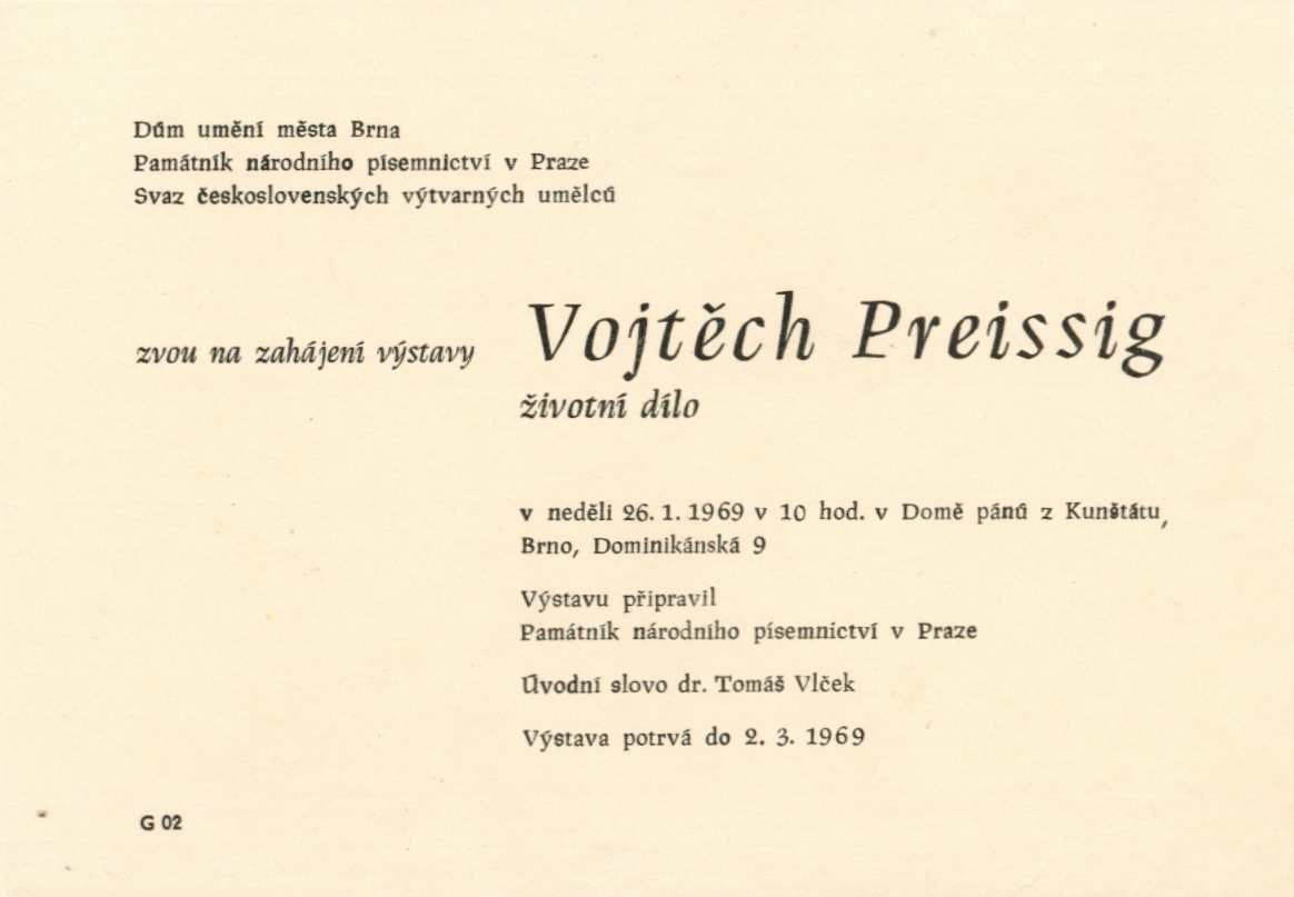 Vojtěch Preissig – životní dílo