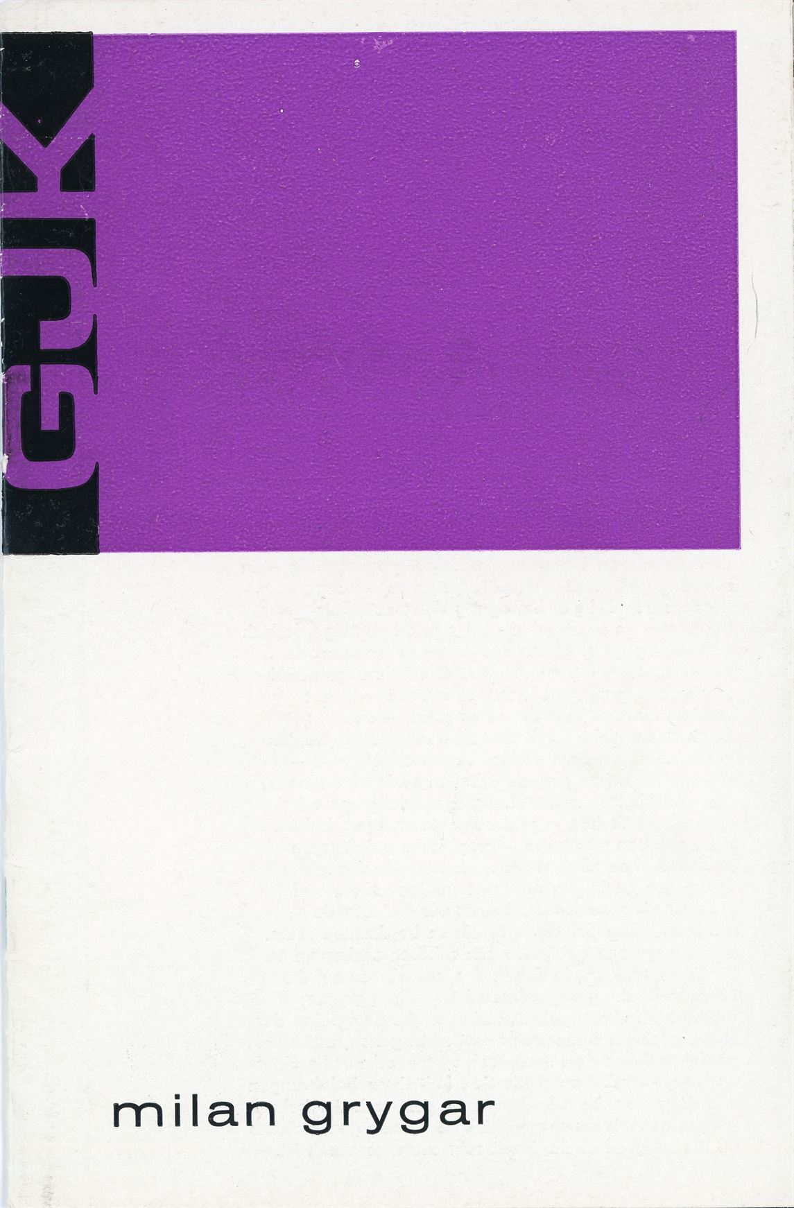 Milan Grygar. Plocha a&nbsp;zvuk