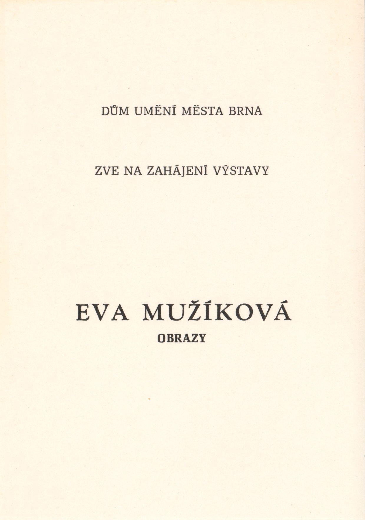 Eva Mužíková – obrazy