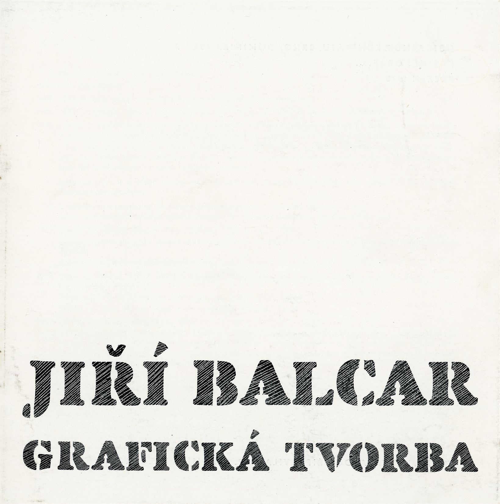 Jiří Balcar – grafika