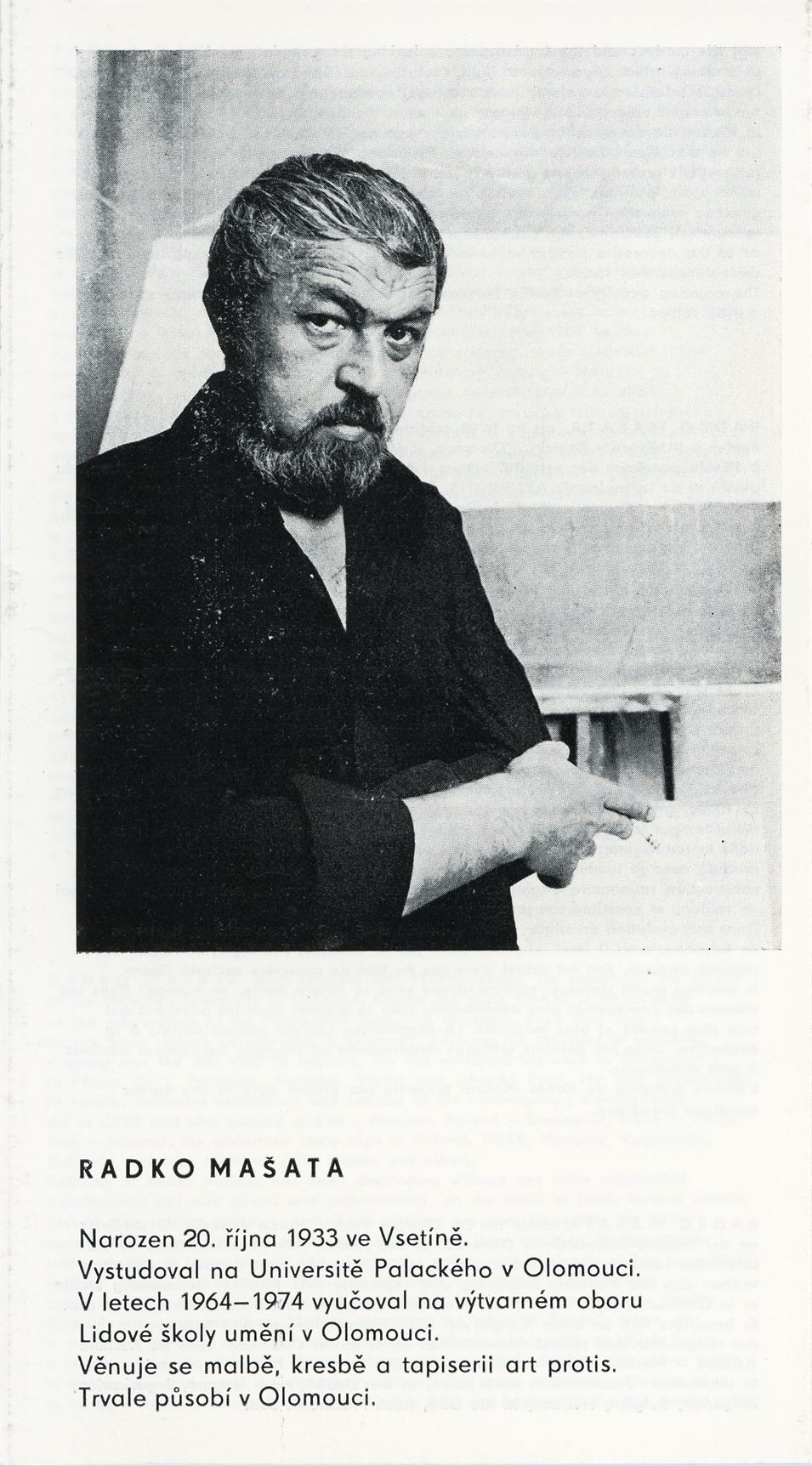 Radko Mašata. Obrazy 1970–1975