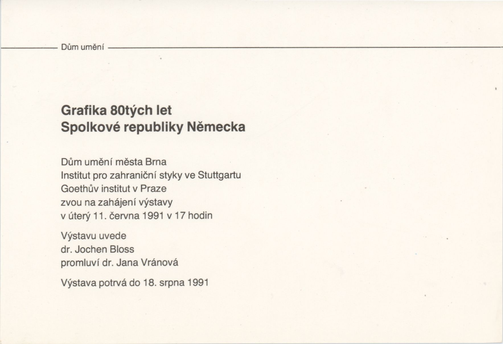 Grafika 80. let Spolkové republiky Německa