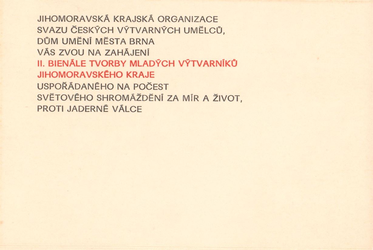 II. bienále mladých výtvarníků Jihomoravského kraje
