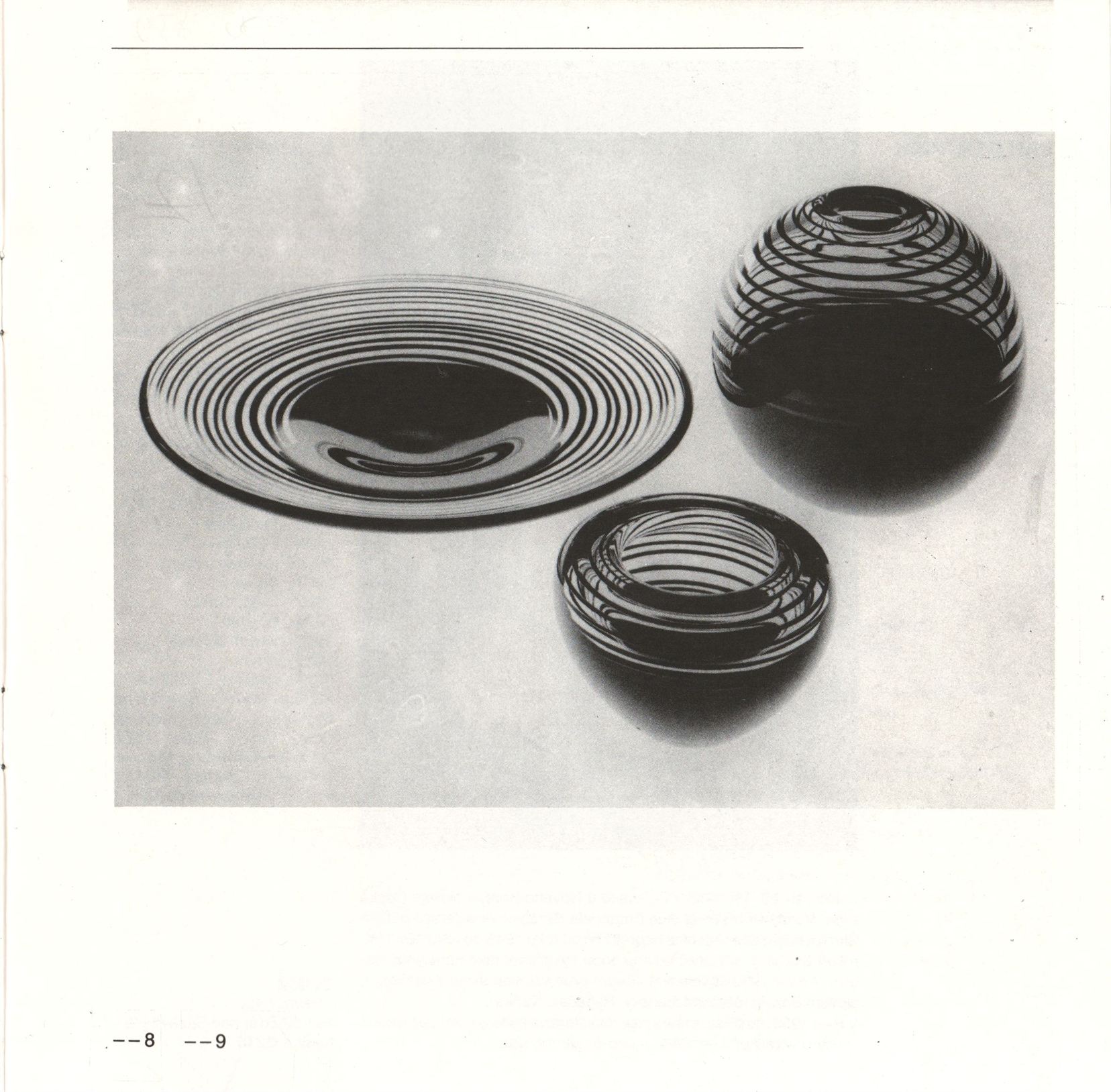 Miloš Jelínek – měděné reliéfy, Jan Beránek – sklo