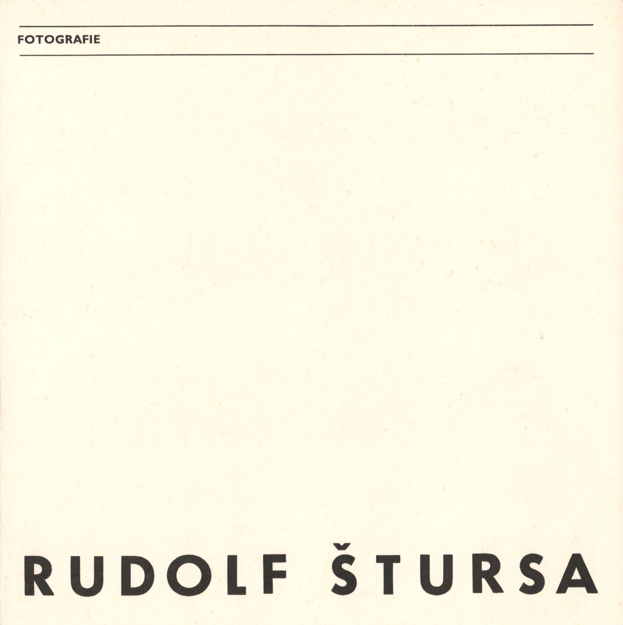 Rudolf Štursa – fotografie