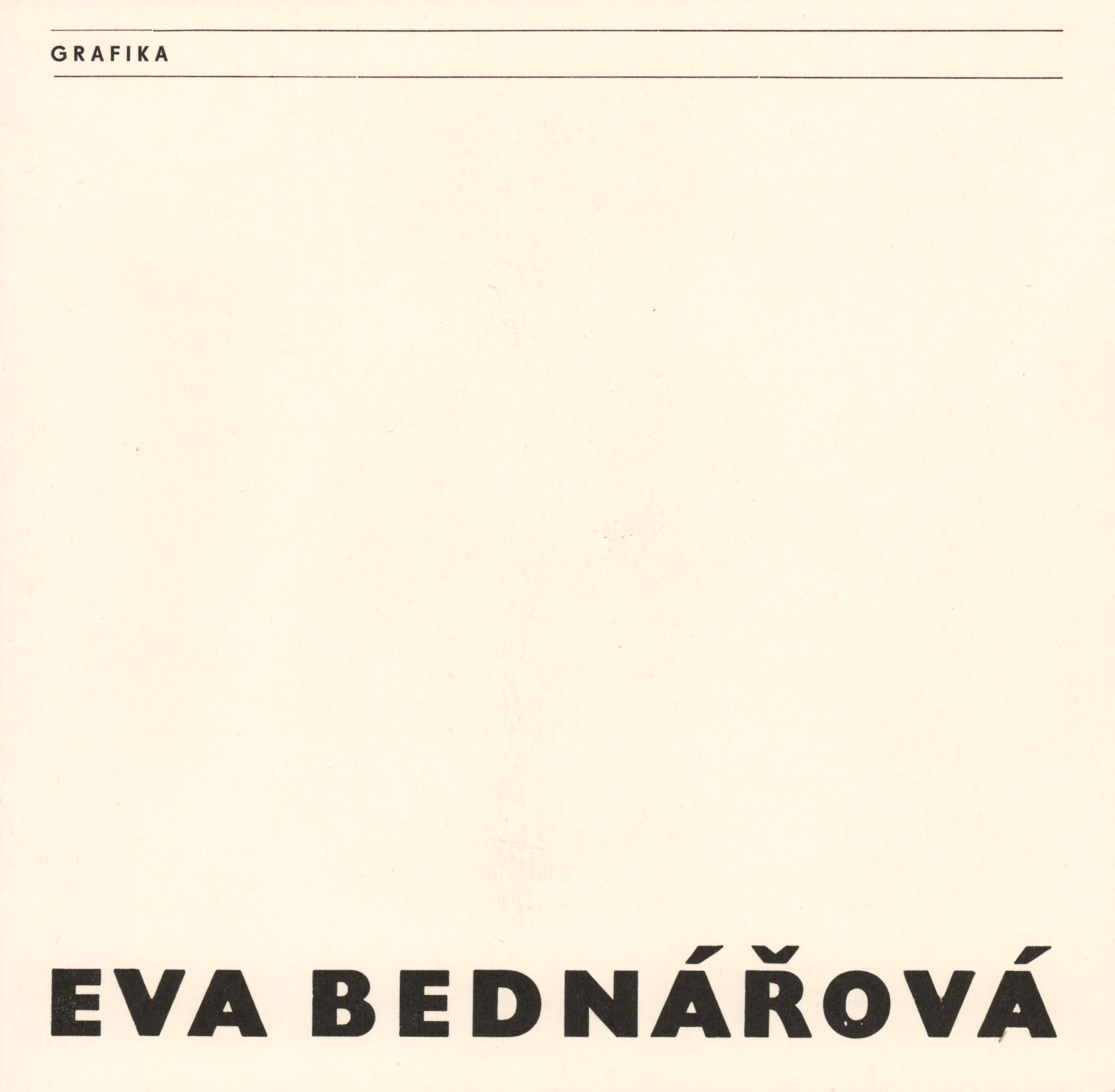 Eva Bednářová – grafika