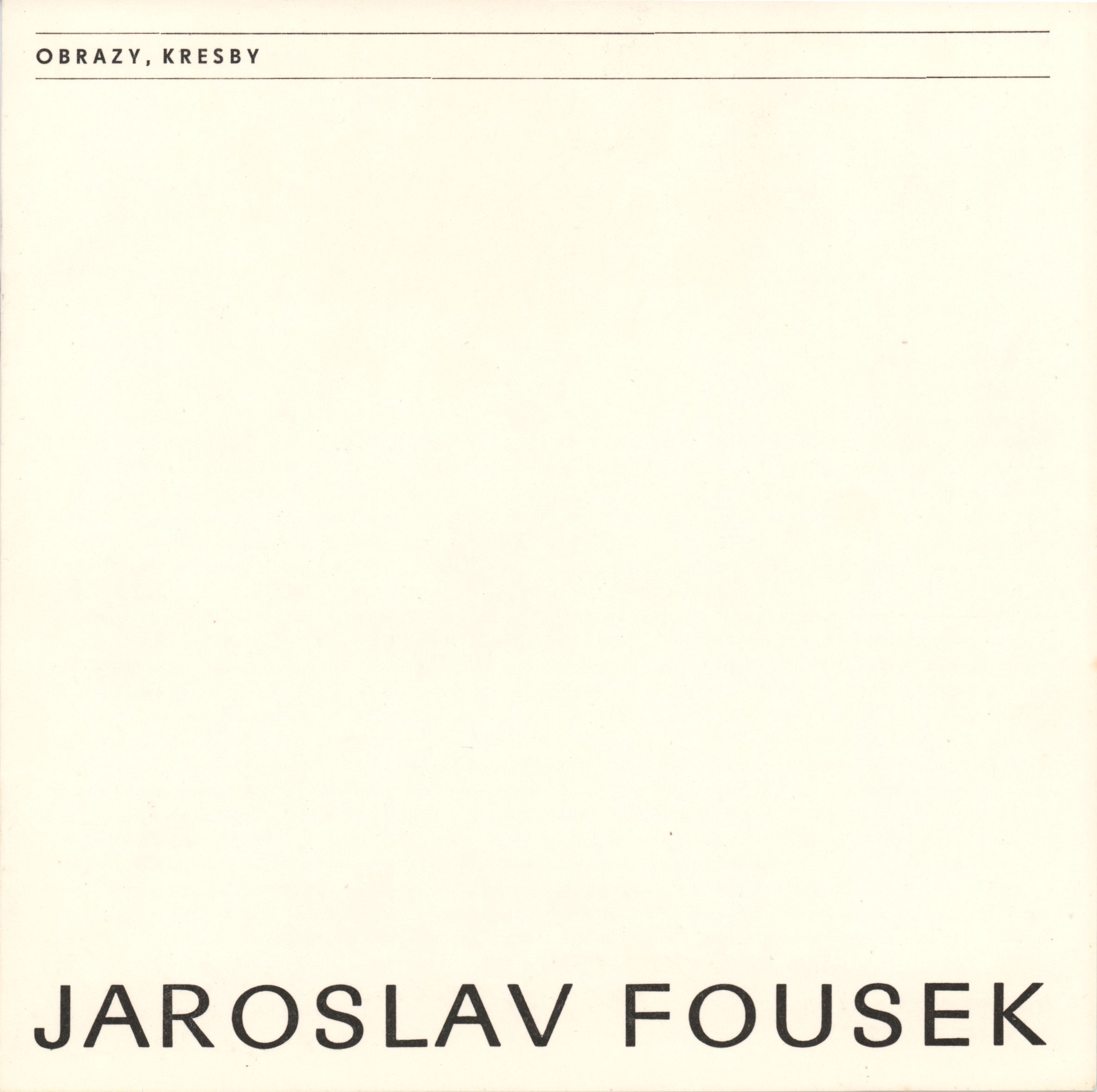 Jaroslav Fousek – obrazy, kresby