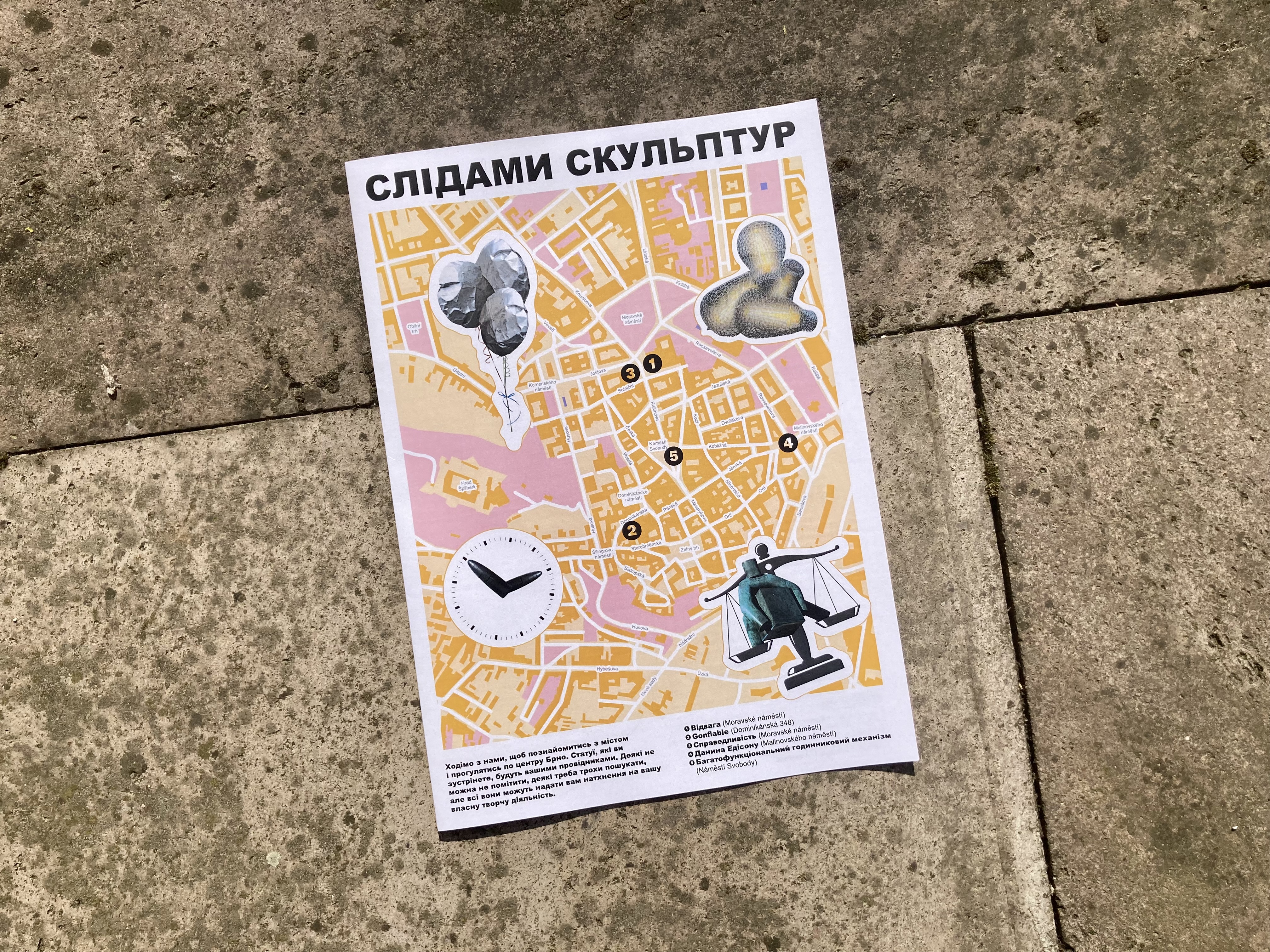 Po stopách soch / Cлідами скульптур pro ukrajinské děti