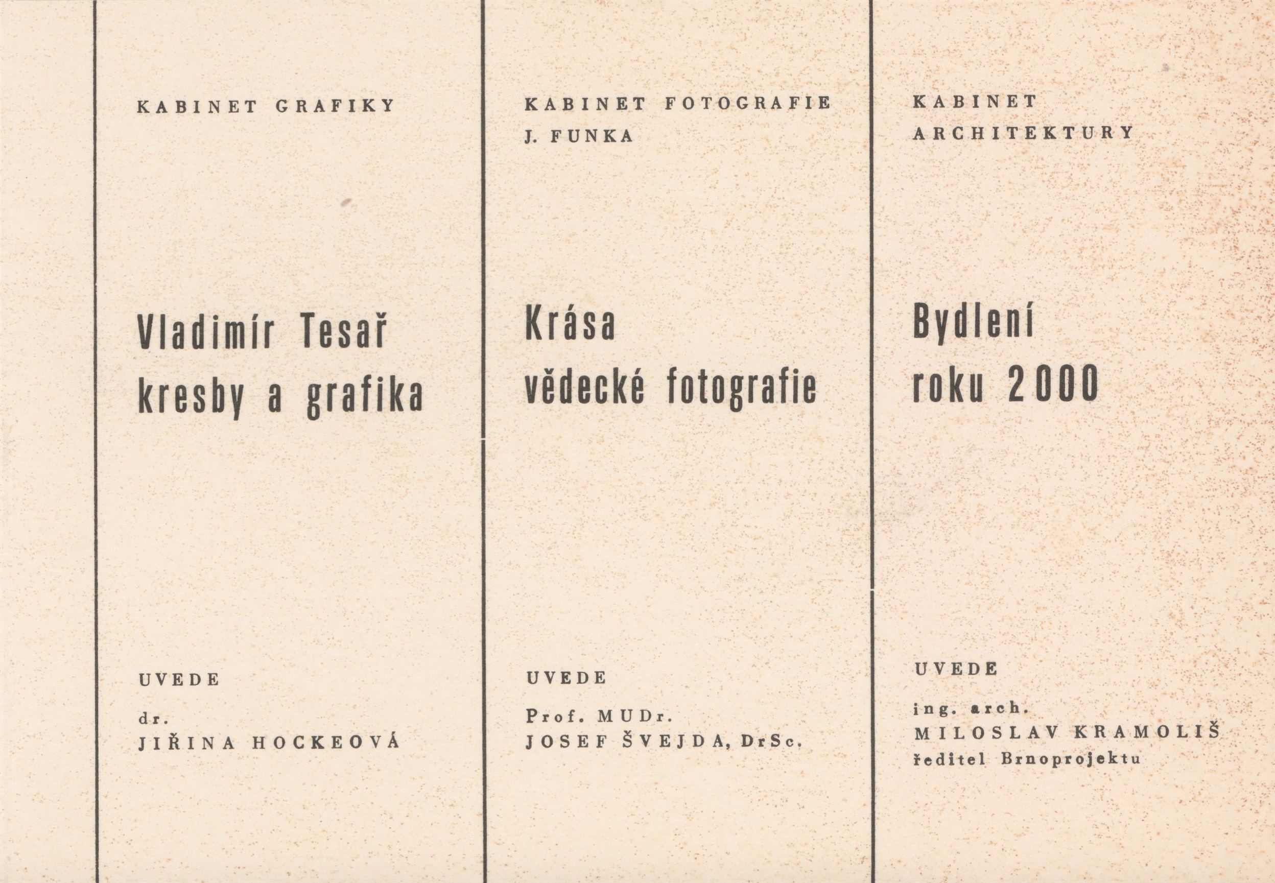 Vladimír Tesař – kresby a&nbsp;grafika