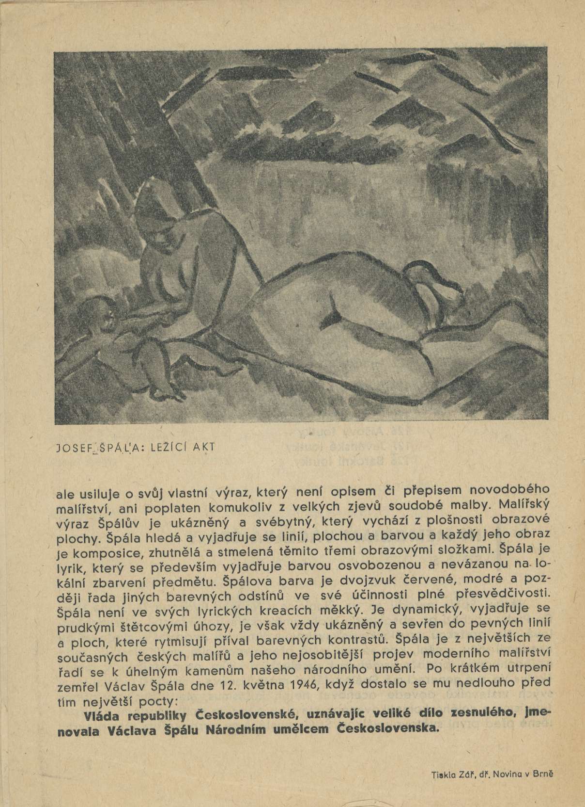 In memoriam Václava Špály