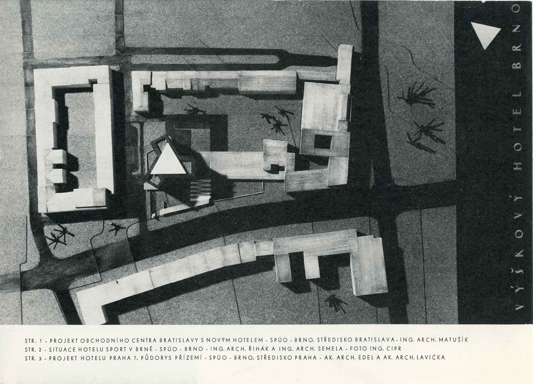 Projekty nových hotelů pro VII. plán