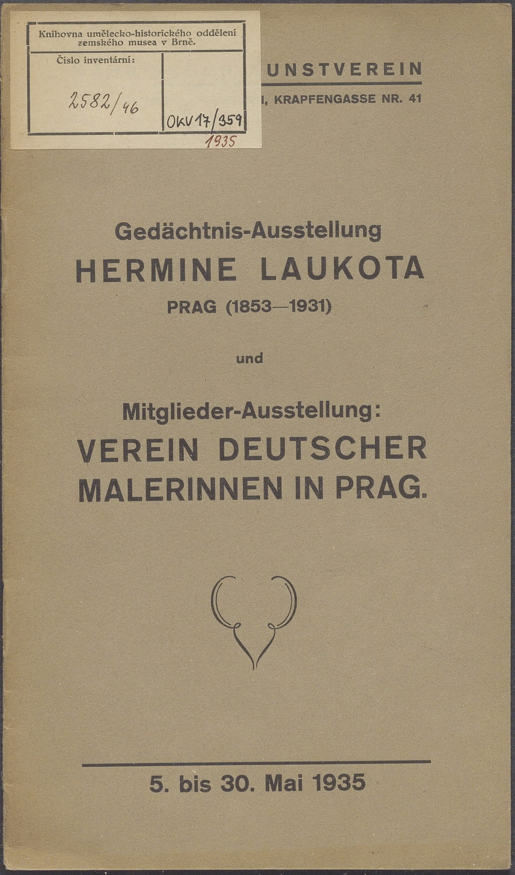 Verein deutscher Malerinnen Prag – Hermine Laukota (Gedächtnisausstellung)