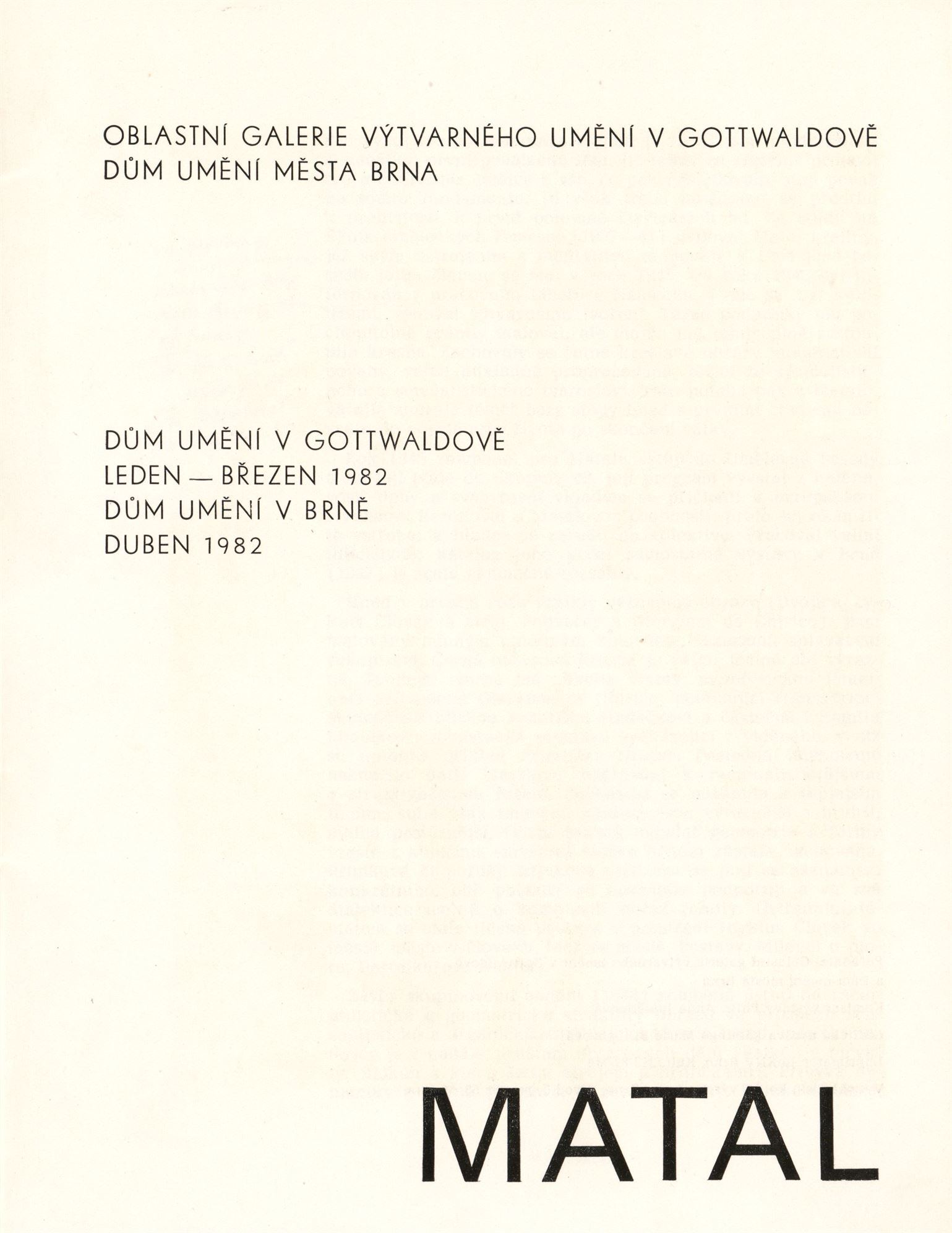 Bohumír Matal – obrazy, kresby