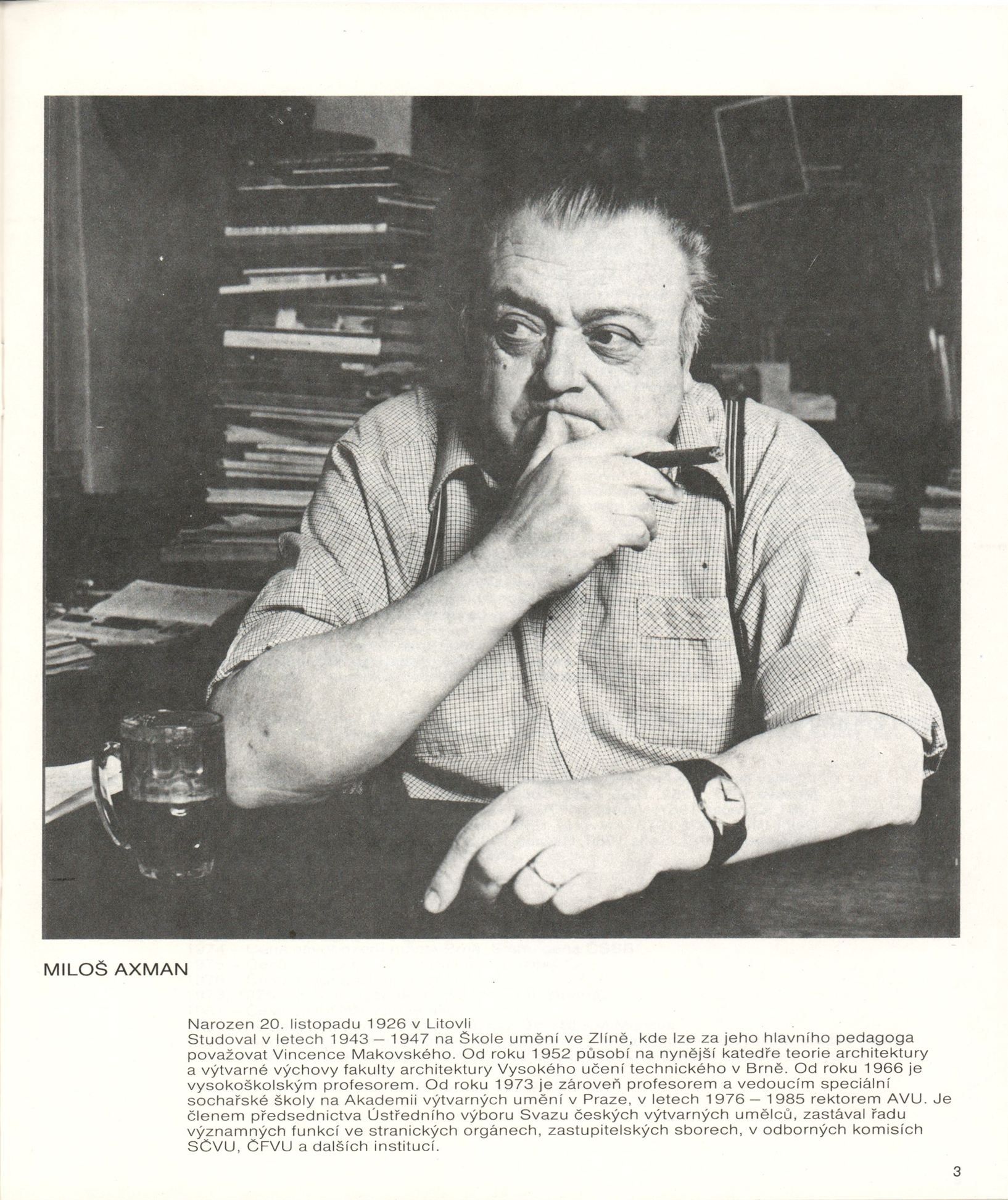 Národní umělec Miloš Axman – výběr z&nbsp;díla 1946–1986