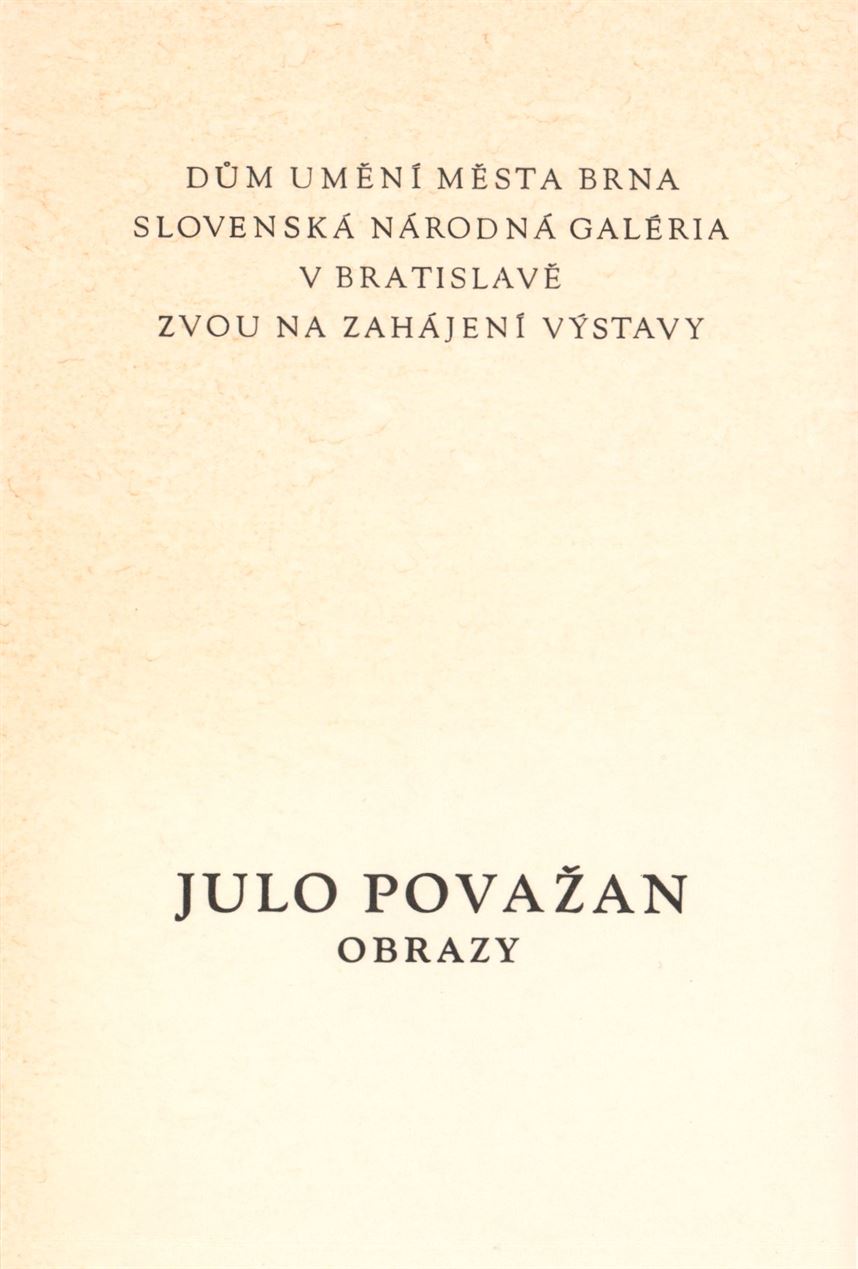 Julo Považan – obrazy
