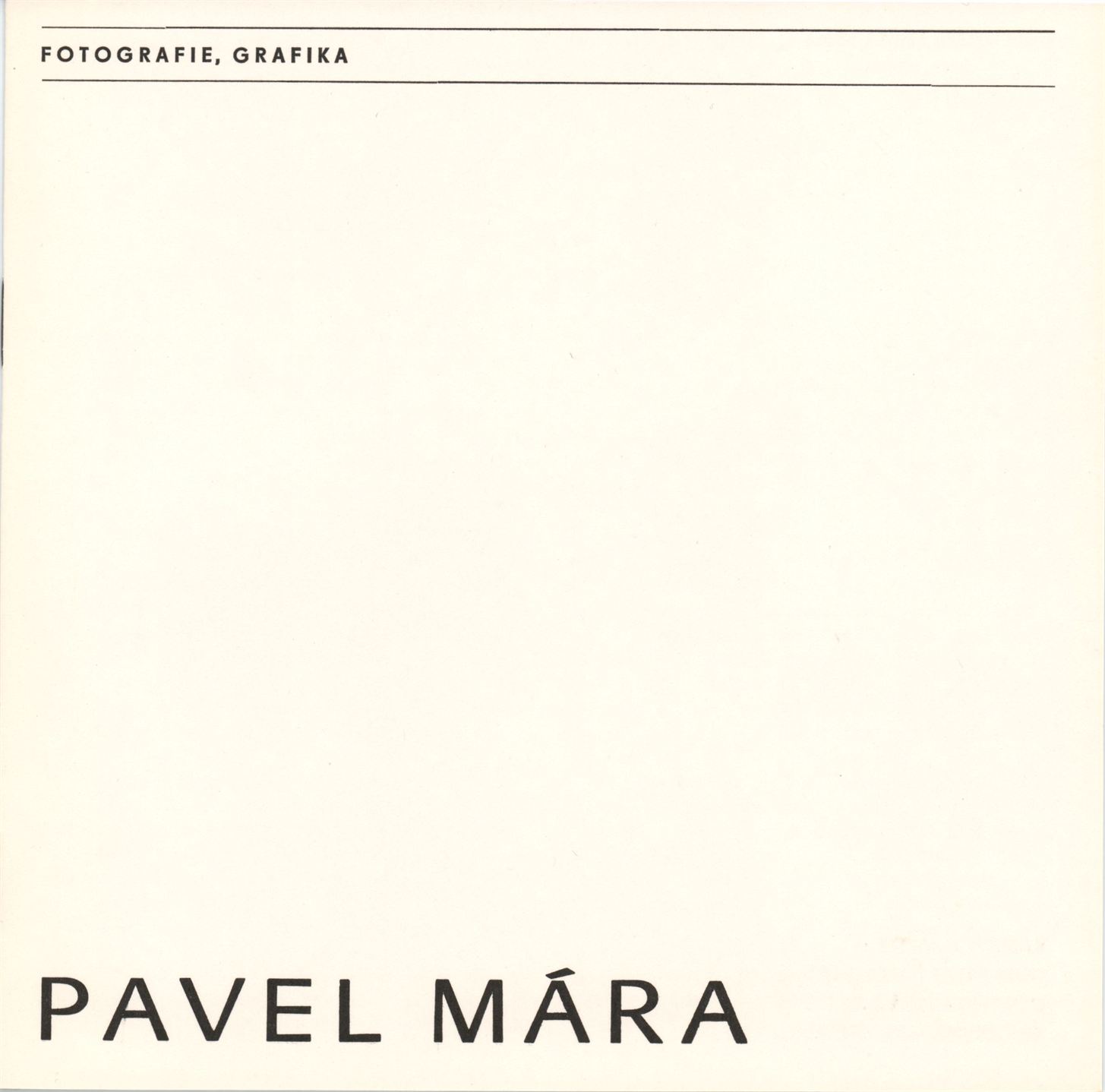 Pavel Mára – fotografie, grafika