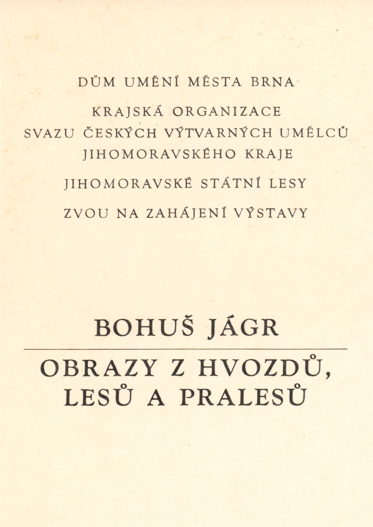 Bohuš Jágr – grafika