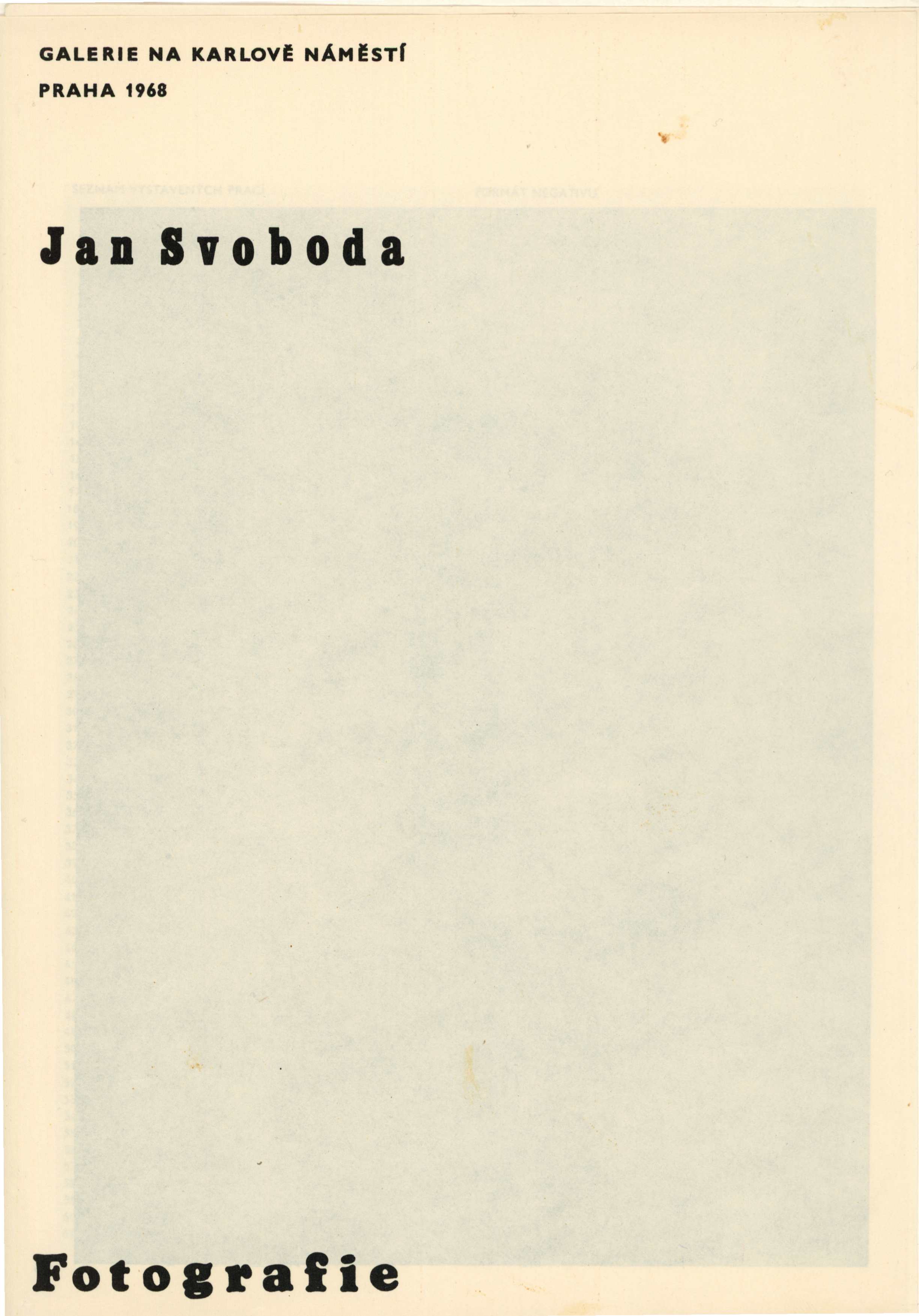 Jan Svoboda – fotografie