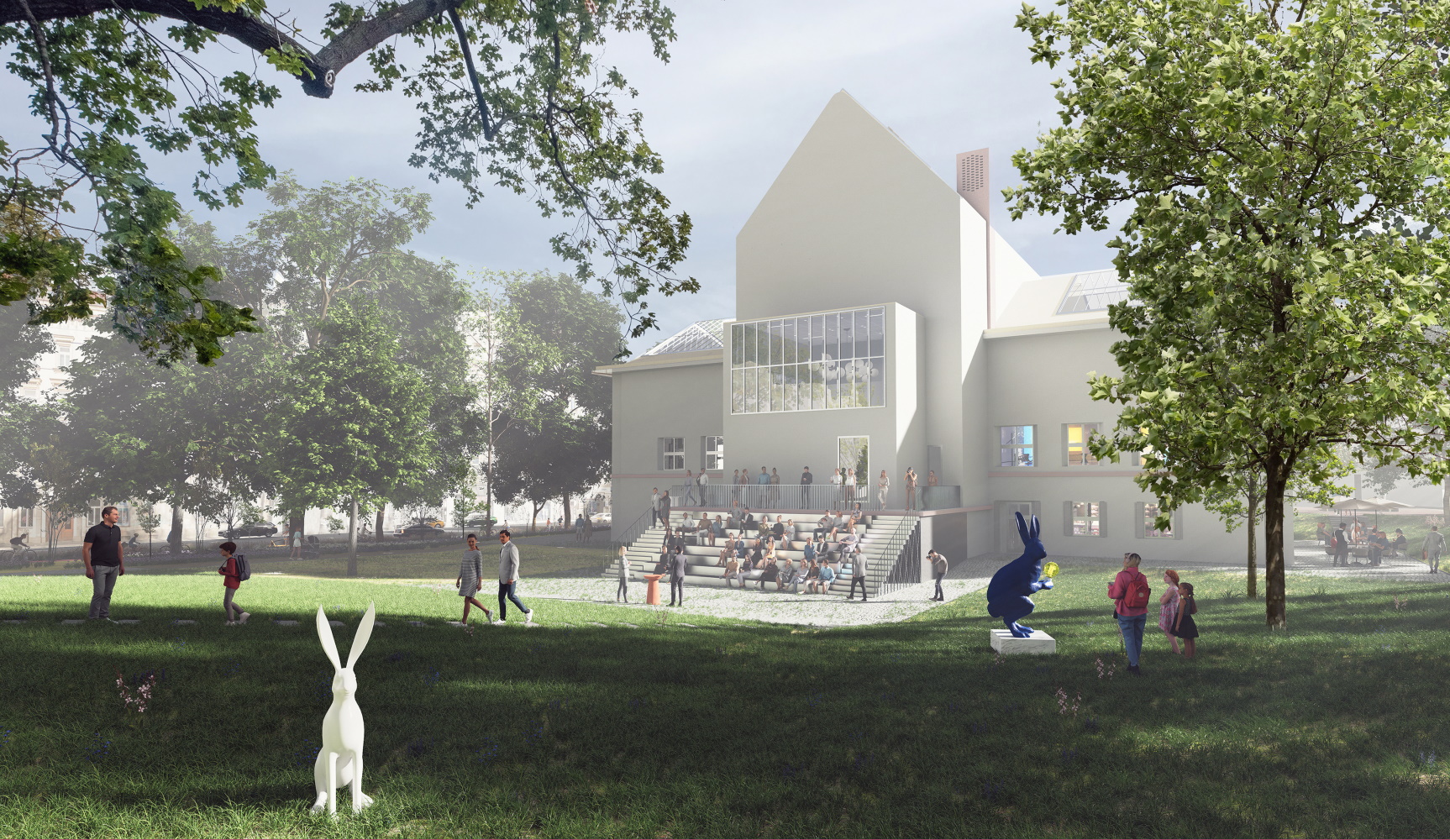 Předprostor Domu umění a&nbsp;park Koliště