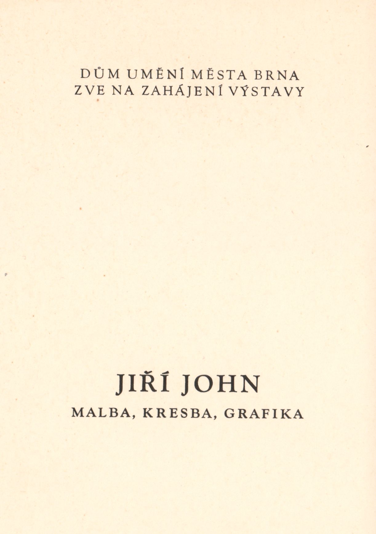 Jiří John – malba, kresba, grafika