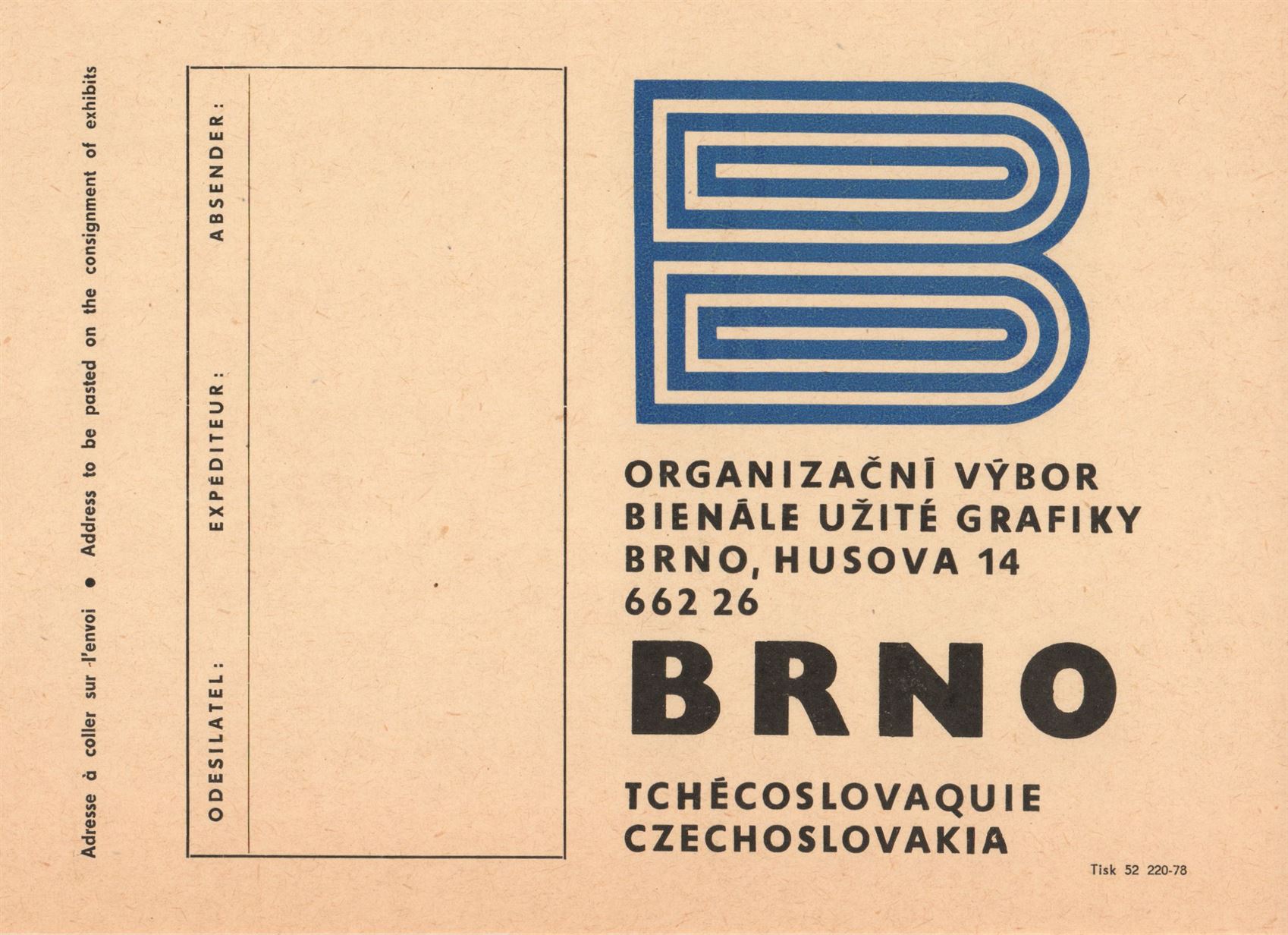 X. bienále užité grafiky Brno 1982