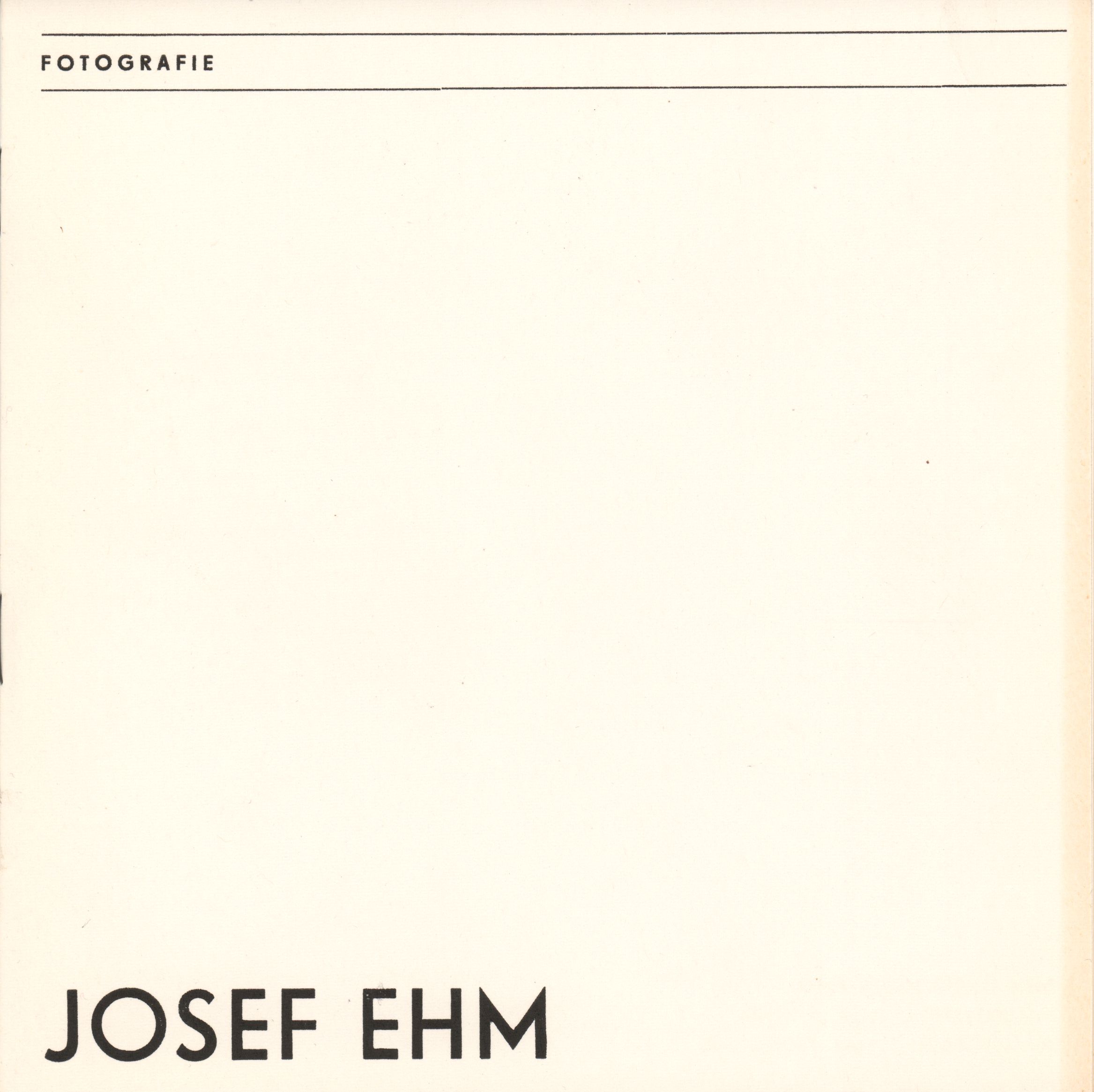 Josef Ehm – fotografie