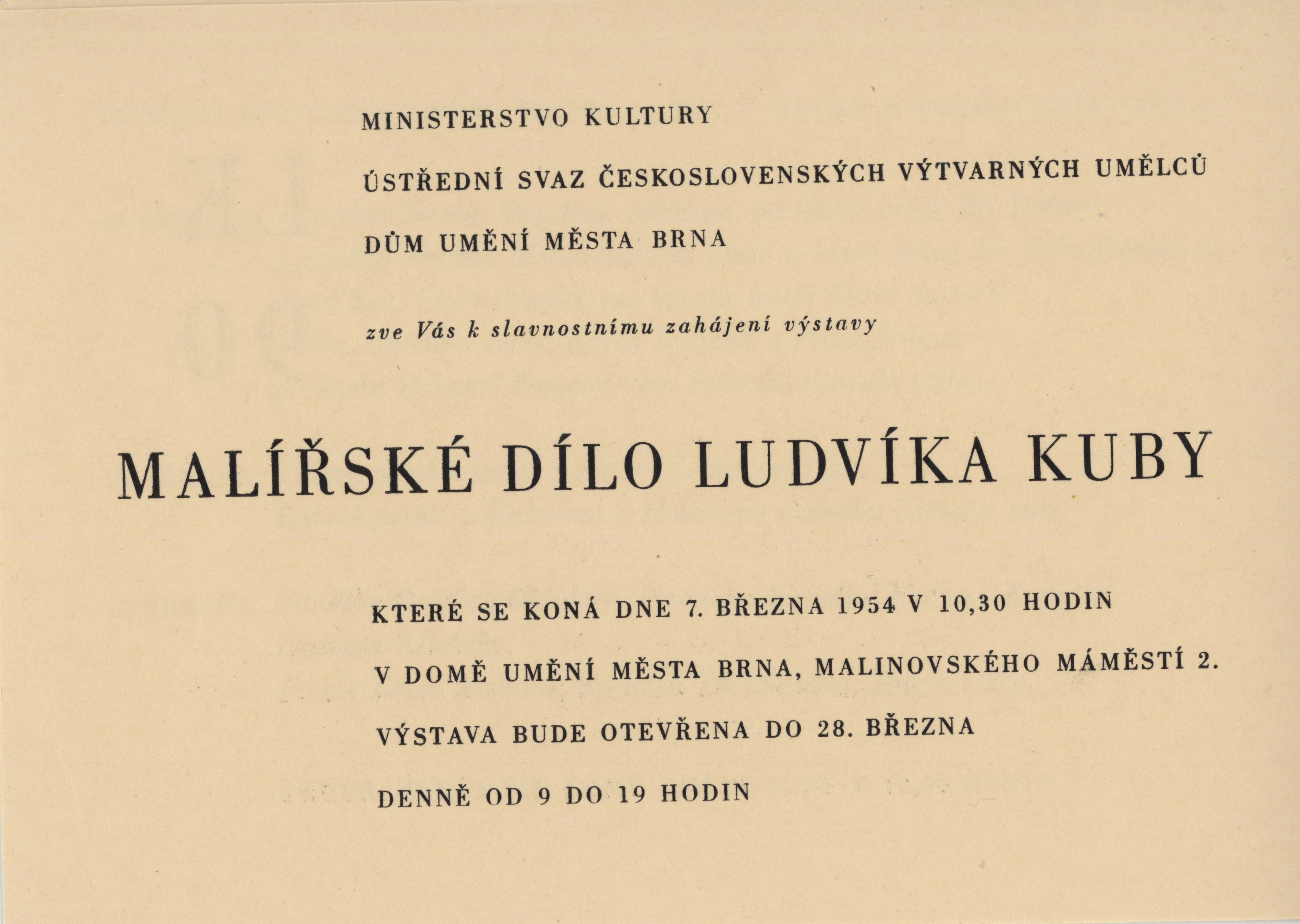 Malířské dílo Ludvíka Kuby