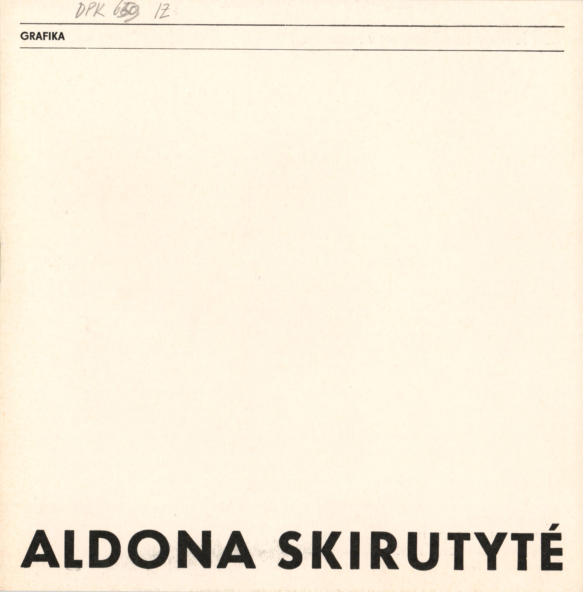 Aldona Skirutyté – grafika