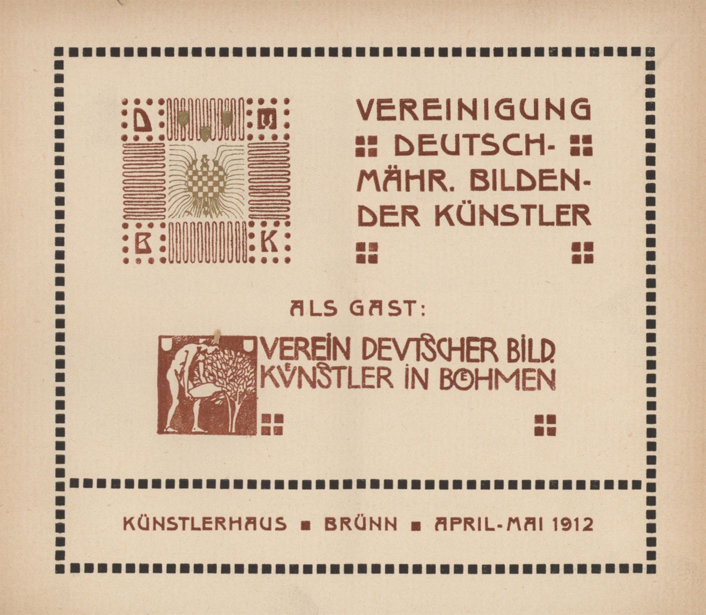 Vereinigung der deutschmährischen bildenden Künstler – Verein der deutschen bildenden Künstler in Böhmen (105. výstava)