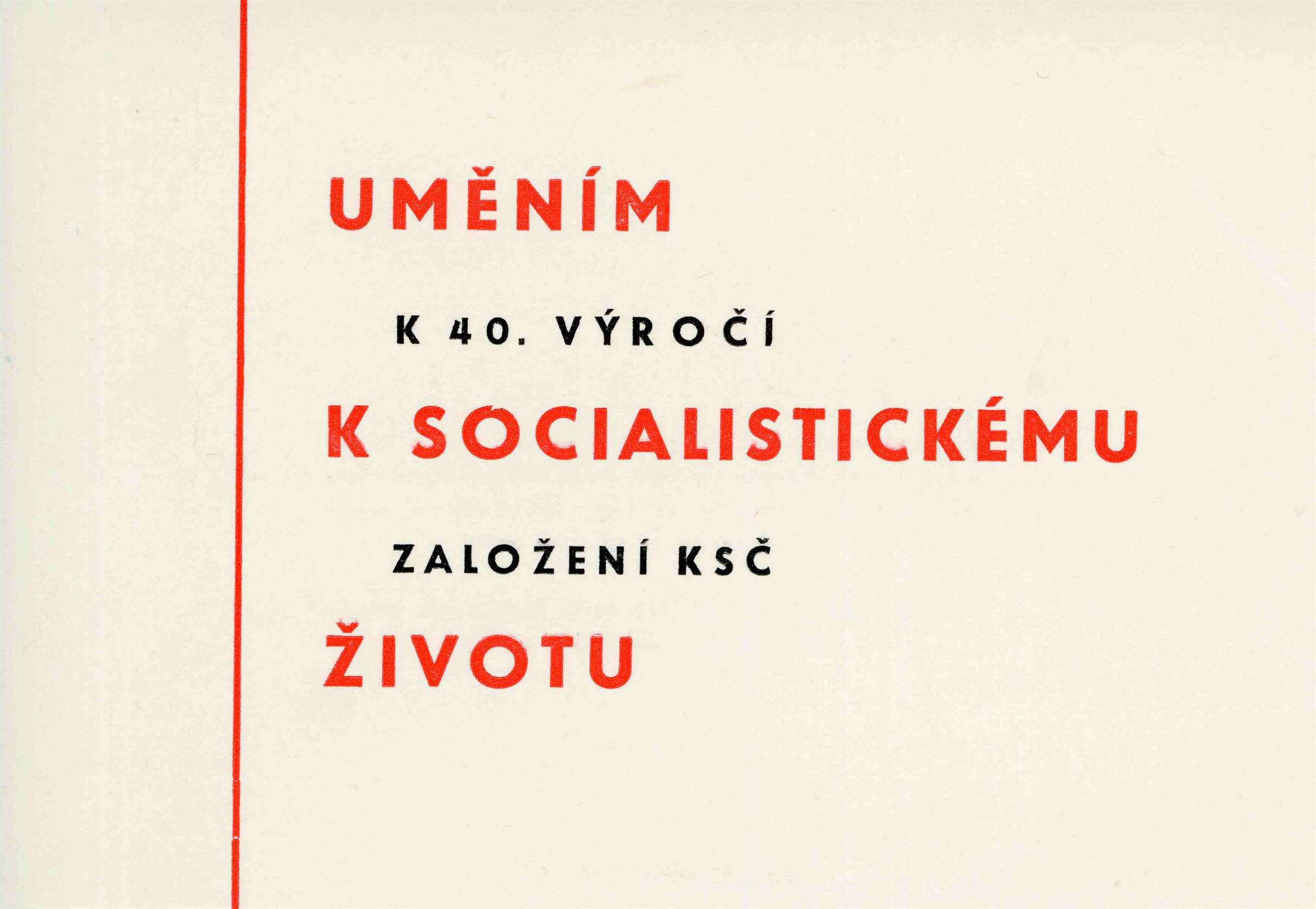 Uměním k&nbsp;socialistickému životu