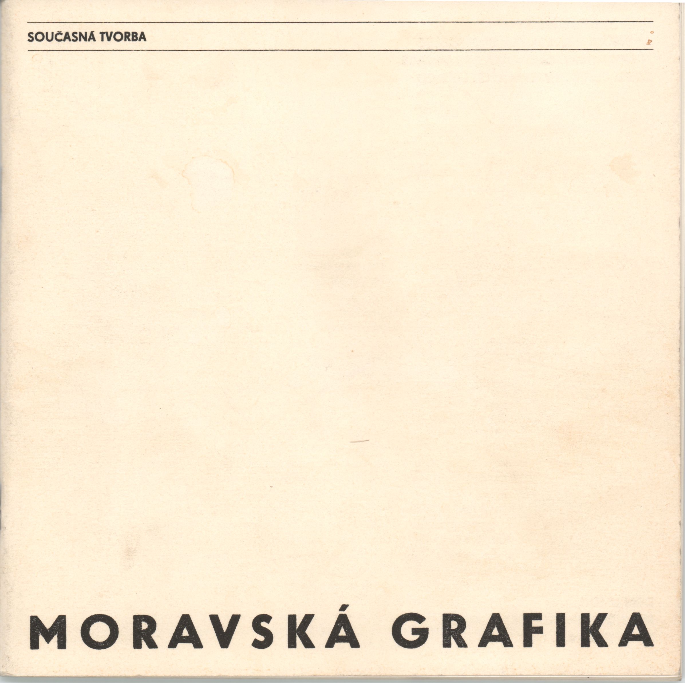 Moravská grafika. Současná tvorba