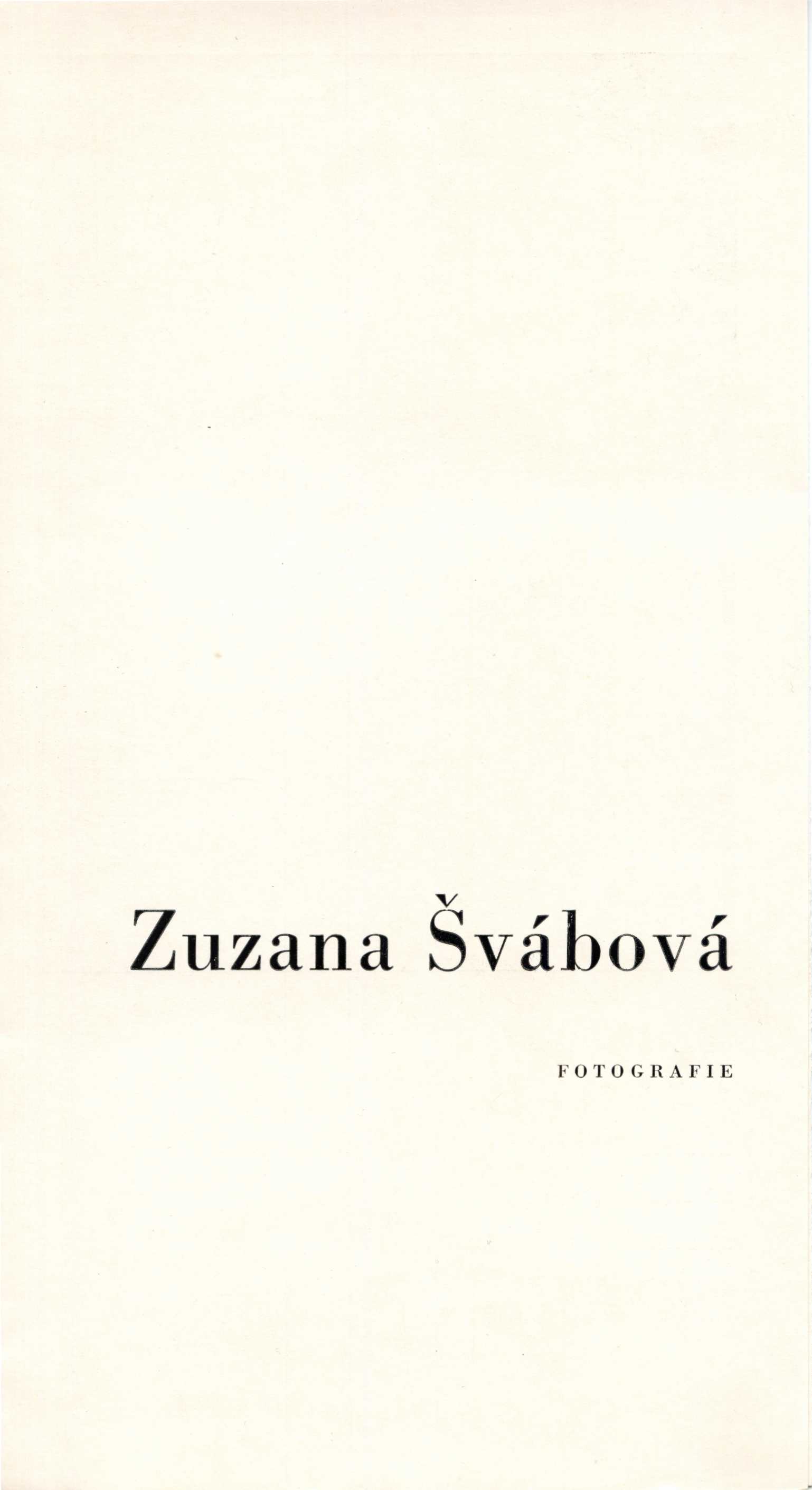 Zuzana Švábová – fotografie