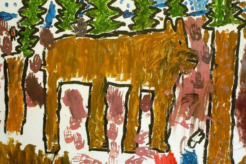 Monumentální dětská malba