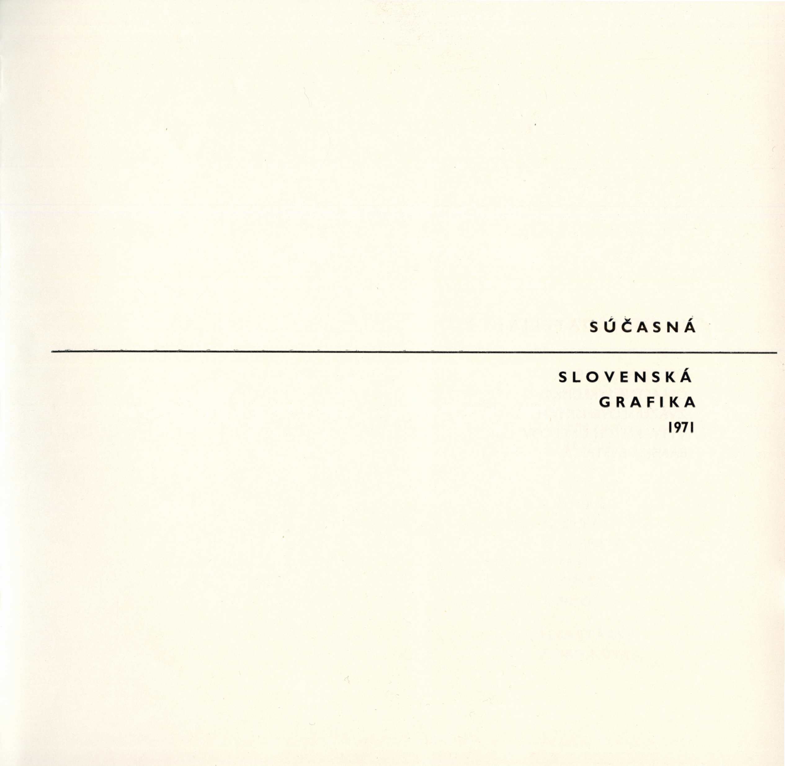 Současná slovenská grafika