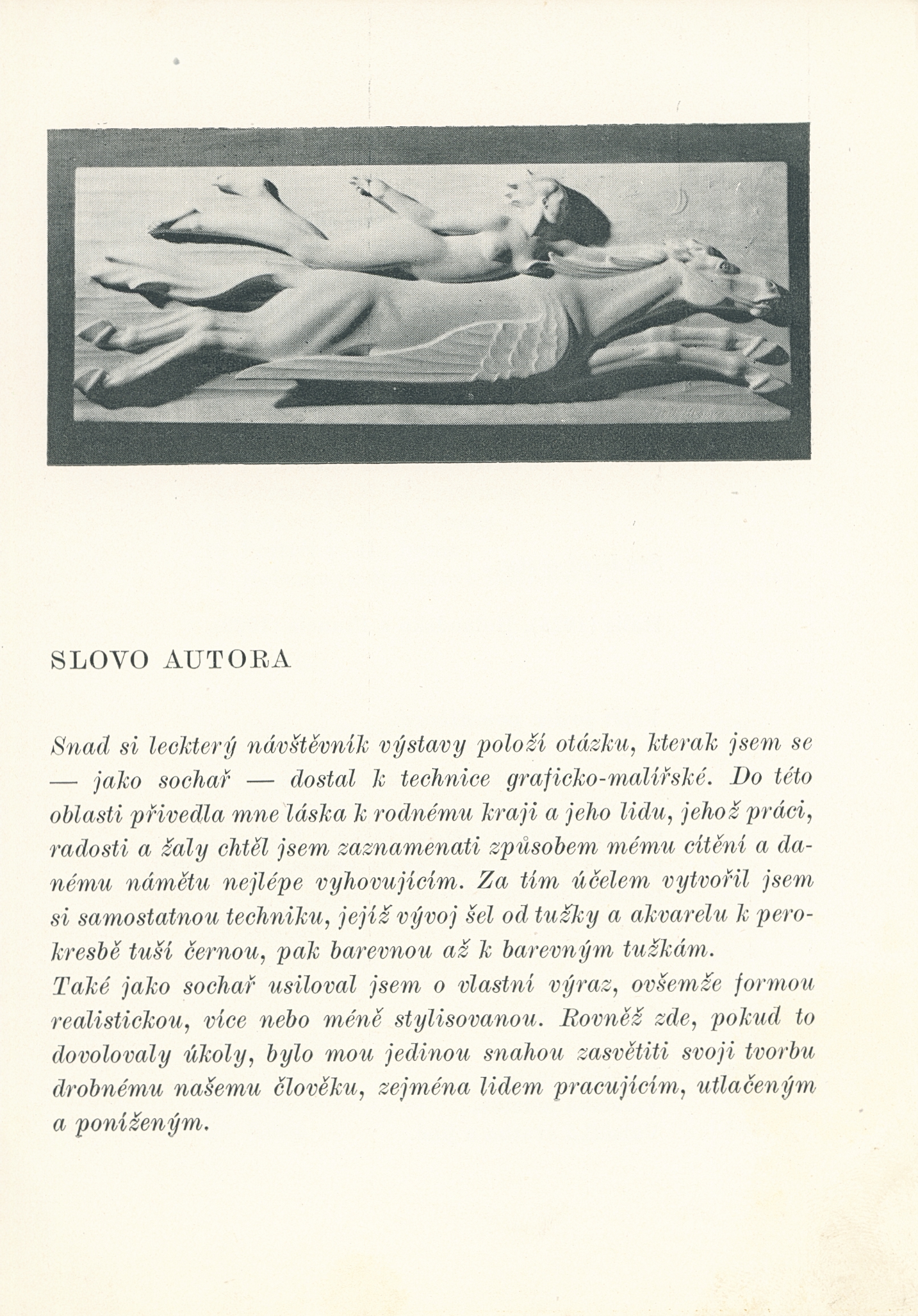 Emil Hlavica – plastika, kresby