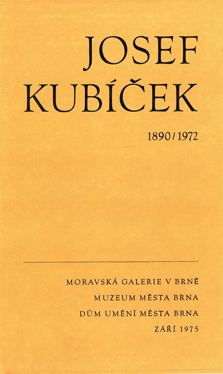 Josef Kubíček 1890–1972, sochařské dílo