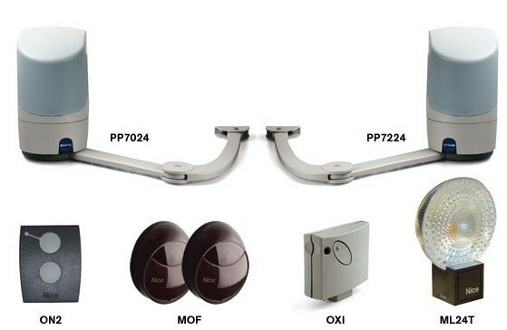 PopKit - pákové pohony popkce pro křídlovou bránu