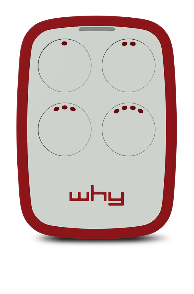 vysielač WHY EVO, univerzálny pre 433 MHz a 866 MHz: auto-programovateľný pre rôzne značky až 4 rozdielne ovládače v 1, pevný aj plávajúci kód