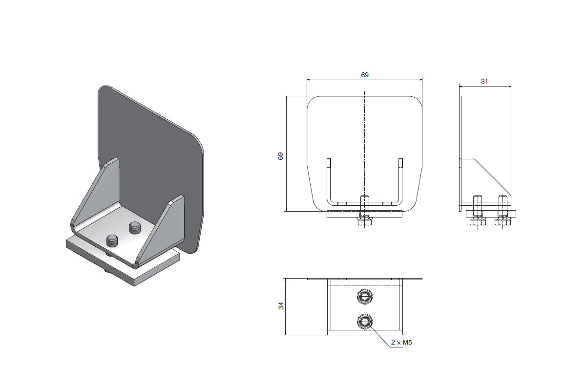 Kovová ucpávka M pro profil CP70