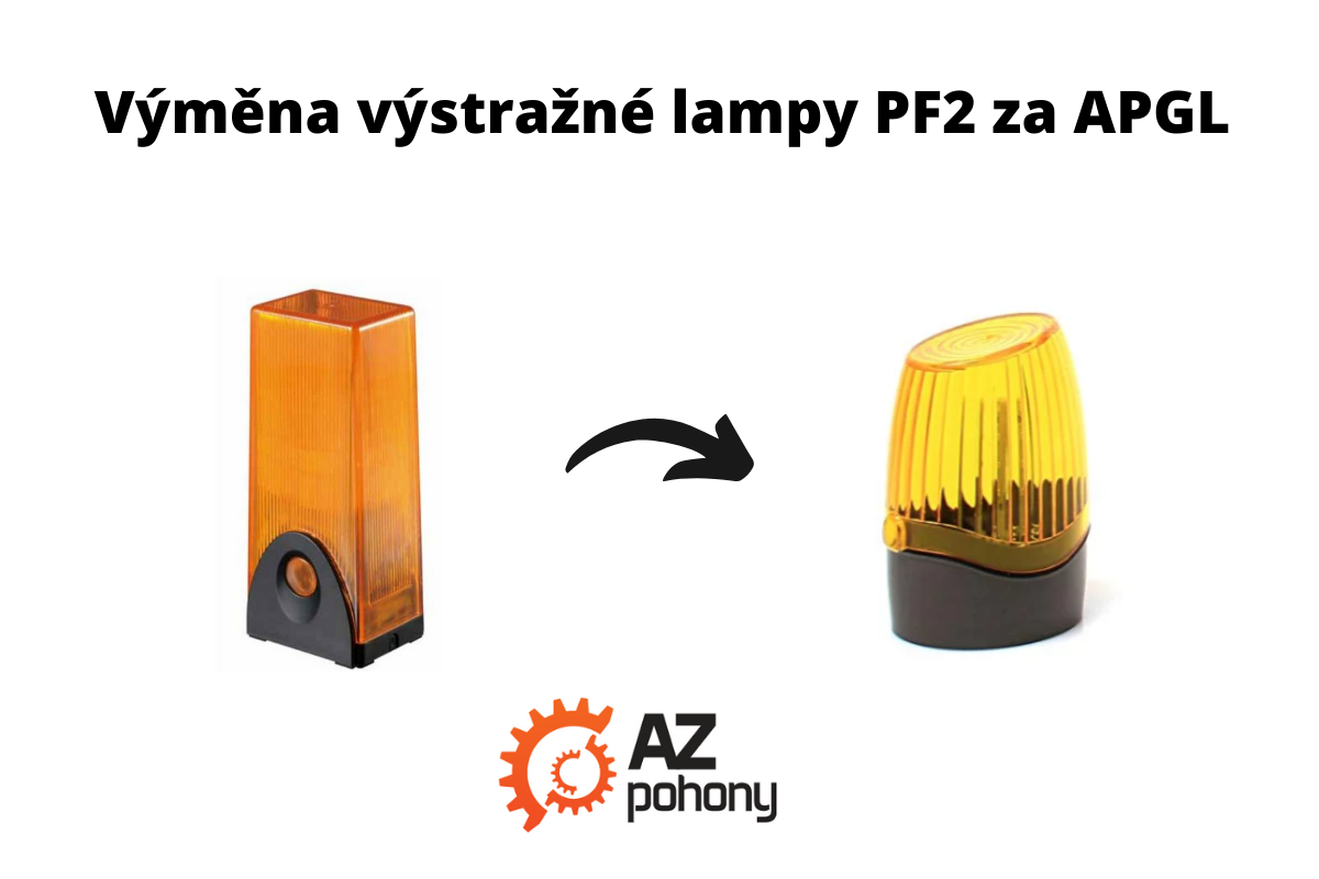 Výměna výstražné lampy PF2 za APGL