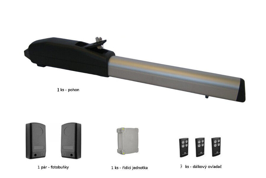 Ulixes500Kit 1K - sada pohonu pro jednokřídlou bránu do 5 m