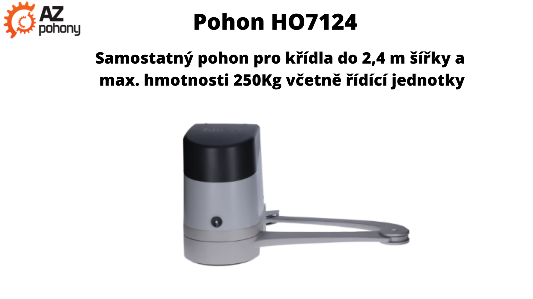 HO7124 - samostatný pákový pohon HOPP včetně integrované řídící jednotky